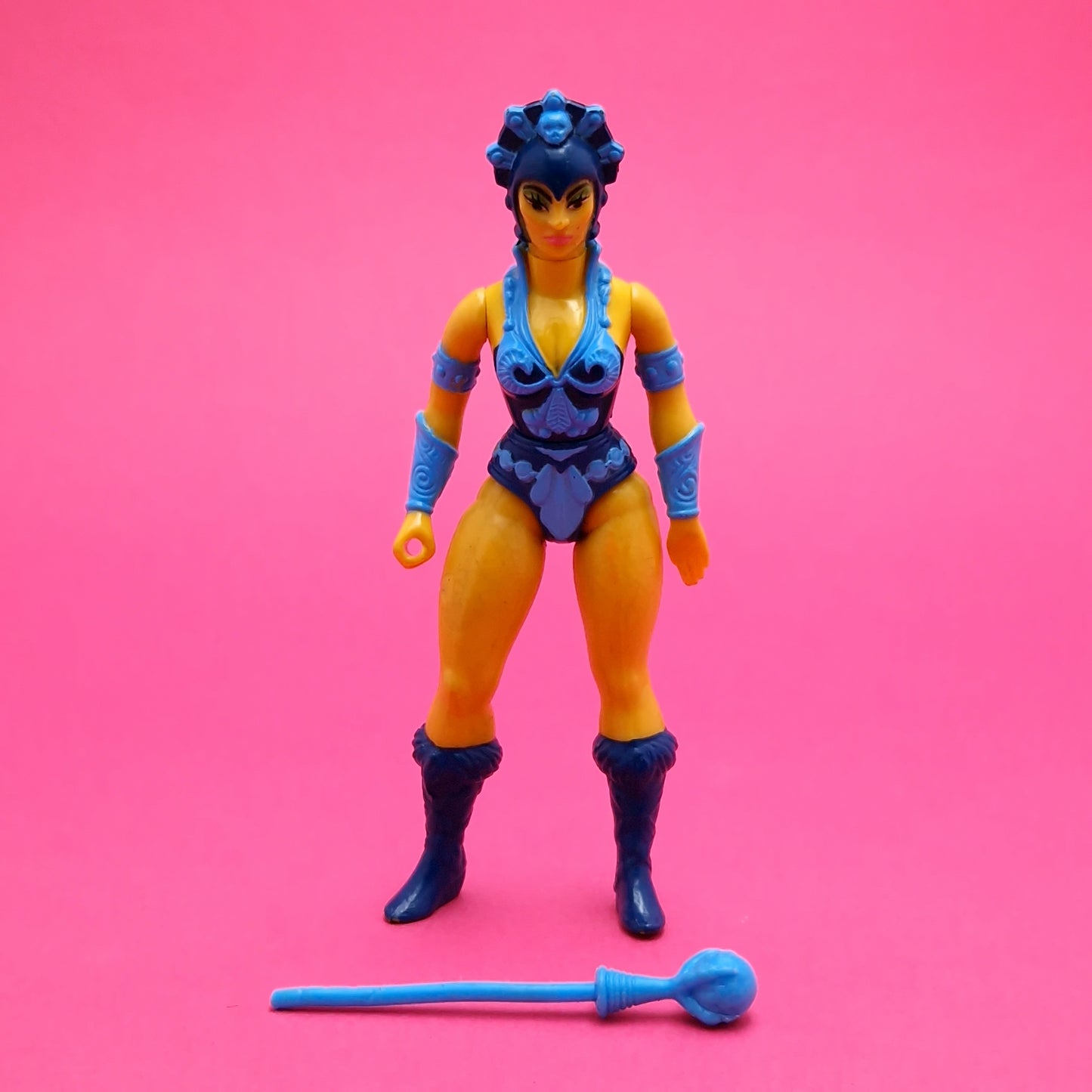 MASTERS OF THE UNIVERSE ☆ EVIL LYNN Complete Vintage Figure ☆ MOTU Loose 80s Mattel Original