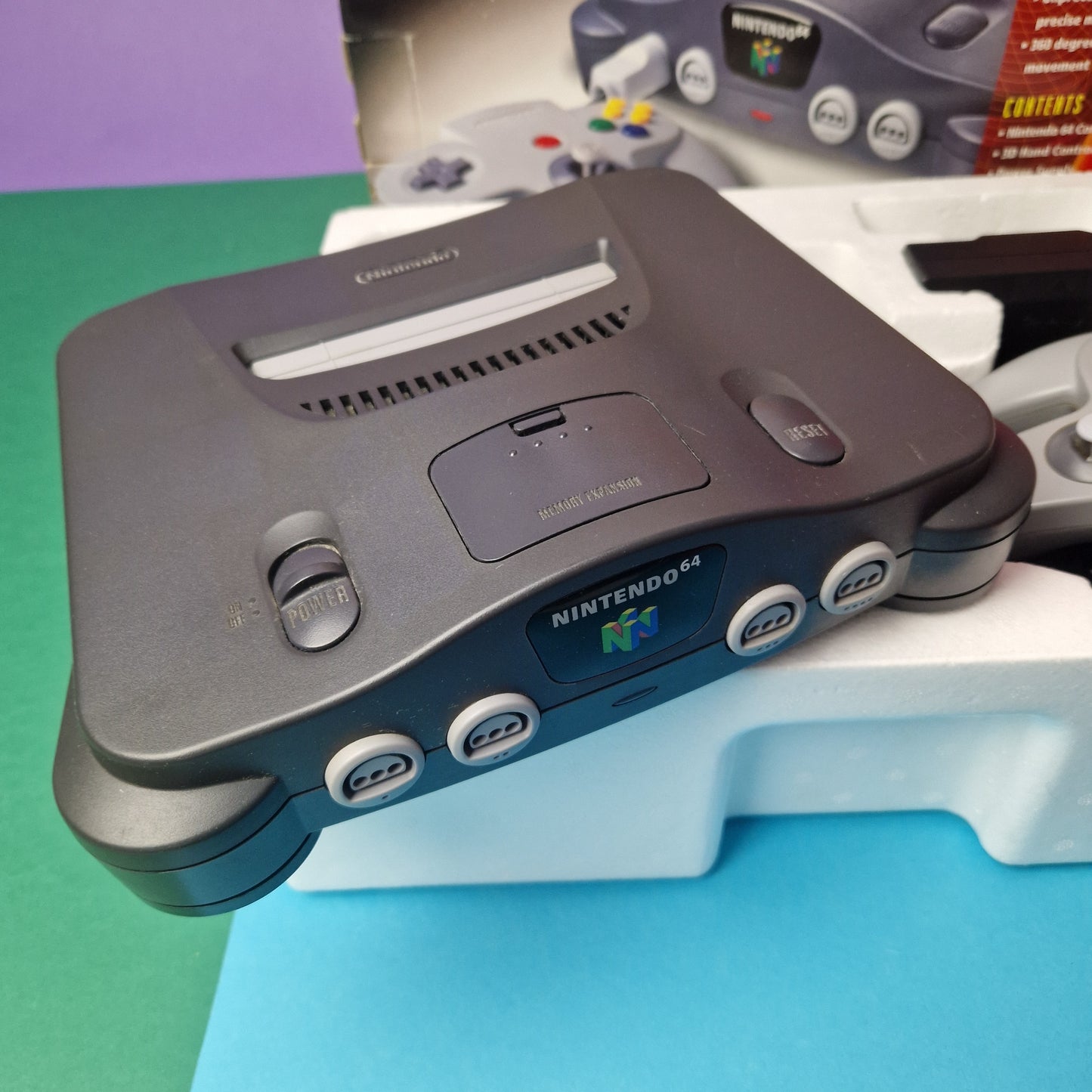 NINTENDO 64 ☆ N64 CONSOLE & CONTROLLER ☆ Retro Boxed Inner PAL