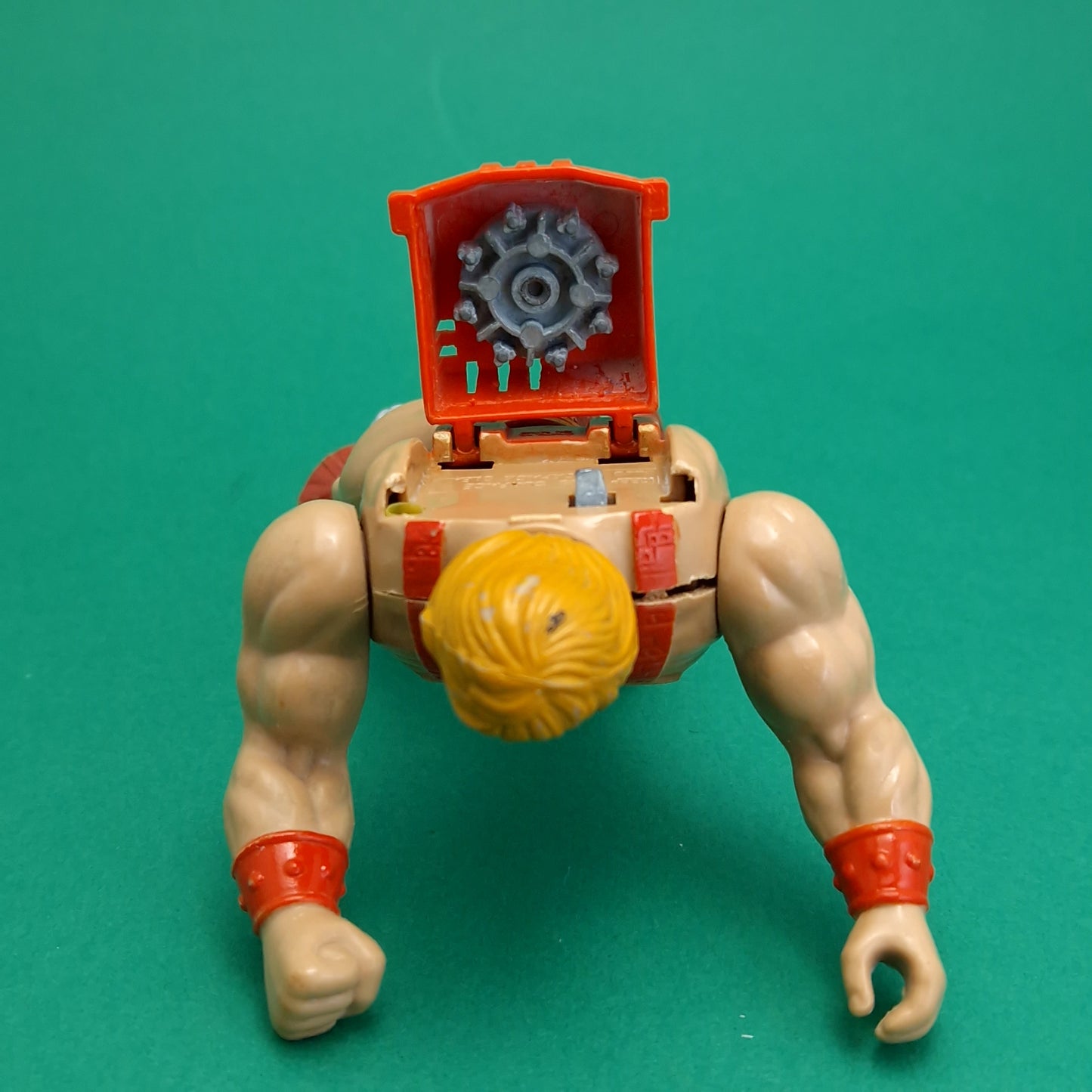 MASTERS OF THE UNIVERSE ☆ THUNDER PUNCH HE-MAN Vintage Figure ☆ MOTU Loose 80s Mattel