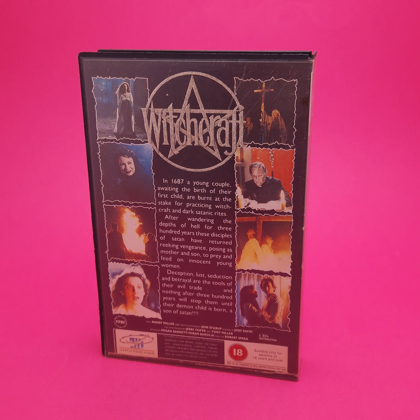 VHS Video ☆ WITCHCRAFT ☆ 80s Big Box Ex Rental Vintage 18
