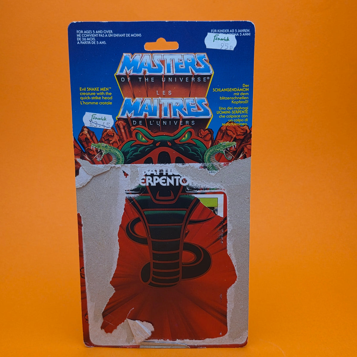 MASTERS OF THE UNIVERSE ☆ RATTLER Vintage Figure ☆ MOTU Loose 80s Mattel