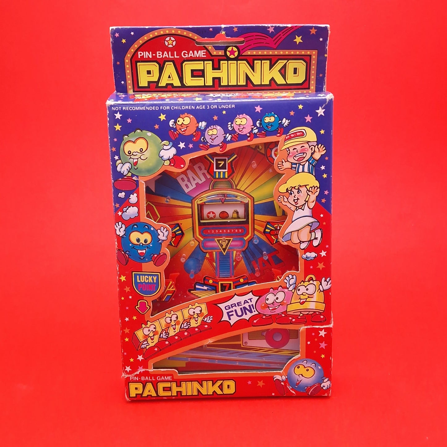 PACHINKO ☆ PIN-BALL Machine Handheld Game ☆ 1990 BOXED Original Vintage