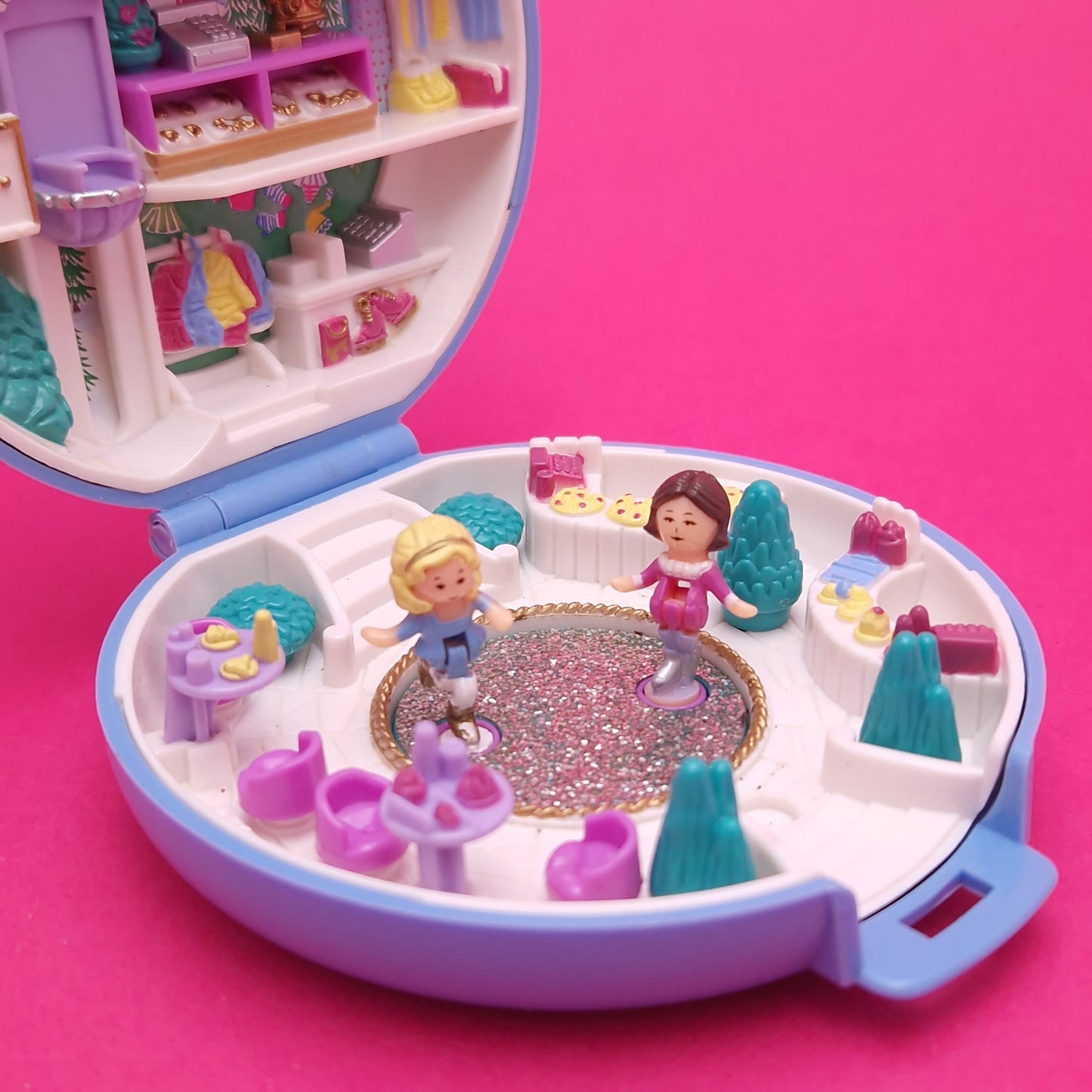 POLLY POCKET ☆ SKATING PARTY Vintage Figure Playset Complete ☆ Original 1989