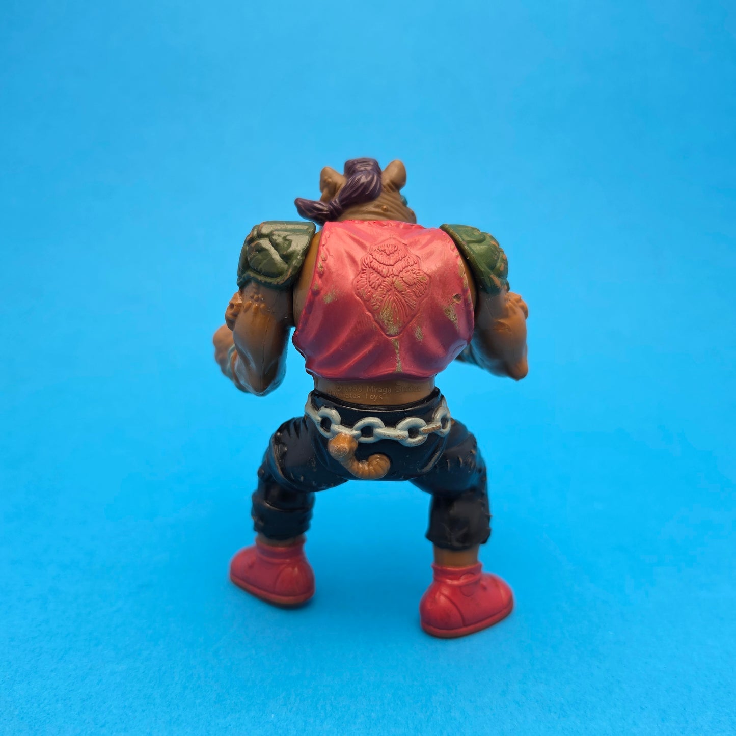 TEENAGE MUTANT NINJA TURTLES ☆ SOFT HEAD BEBOP Vintage Action Figure ☆ 90s Loose
