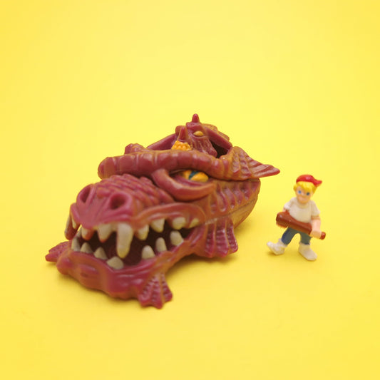 MIGHTY MAX ☆ IMPERIAL DRAGON Monster Heads Vintage Figure Playset ☆ Loose