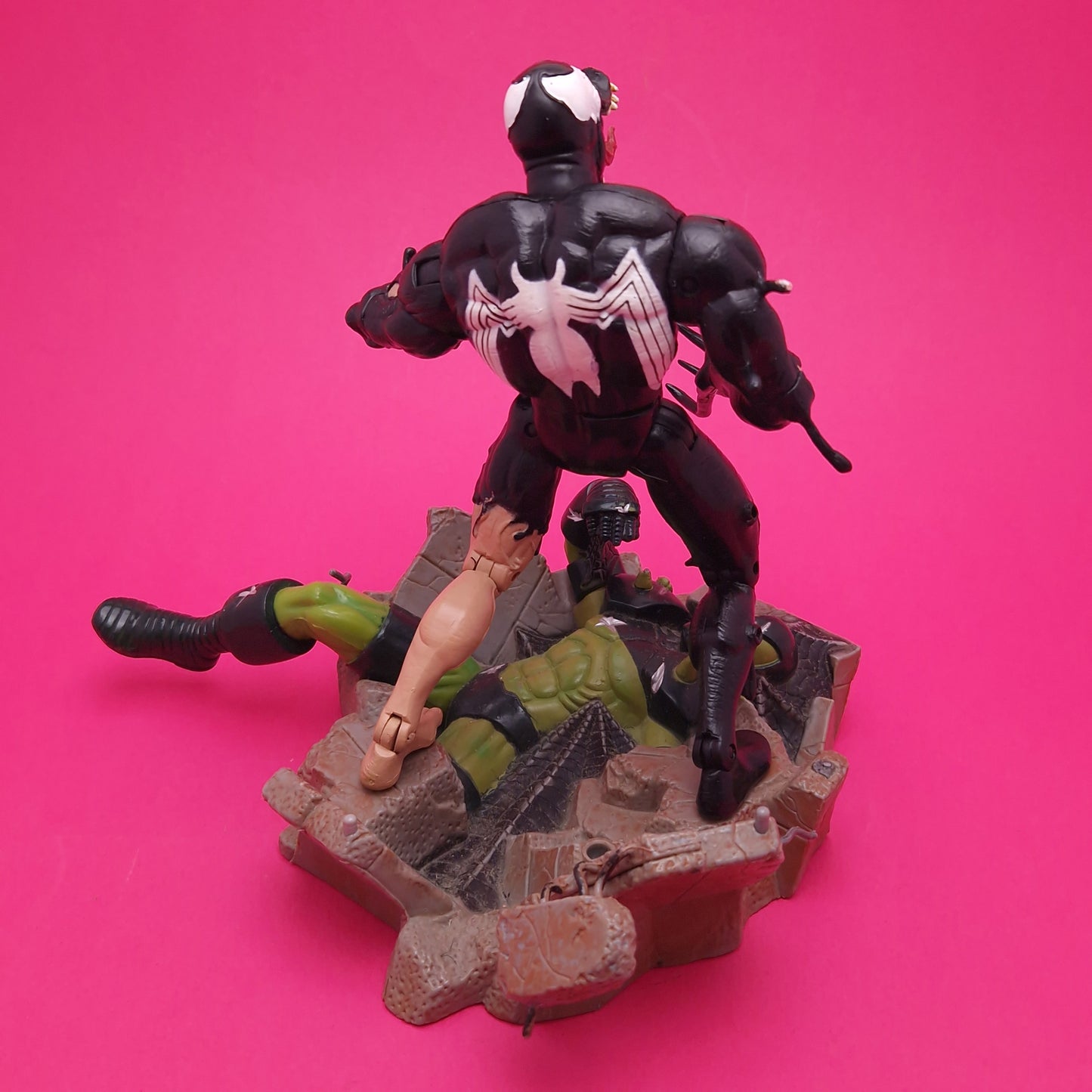 SPIDER-MAN CLASSICS ☆ Marvel legends VENOM TRANSFORMING Figure ☆ Vintage Original Toybiz 2001