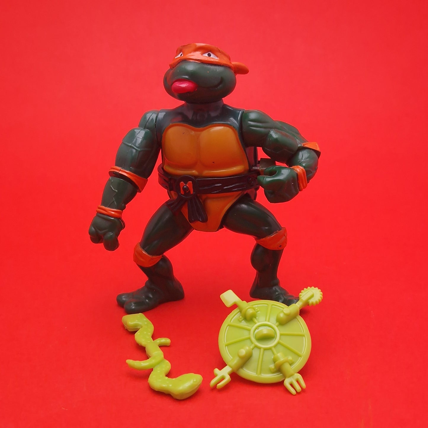 TEENAGE MUTANT NINJA TURTLES ☆ SEWER PARTY TUBE Vintage Action Figure ☆ Loose BOXED