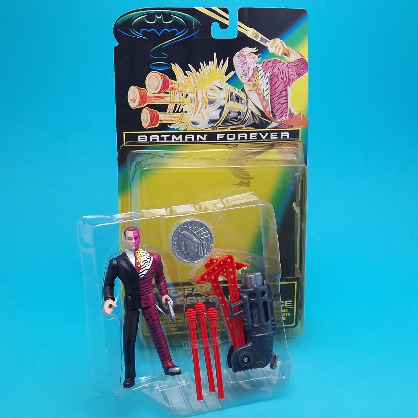 BATMAN FOREVER ☆ TWO-FACE Vintage Figure Loose Carded Kenner