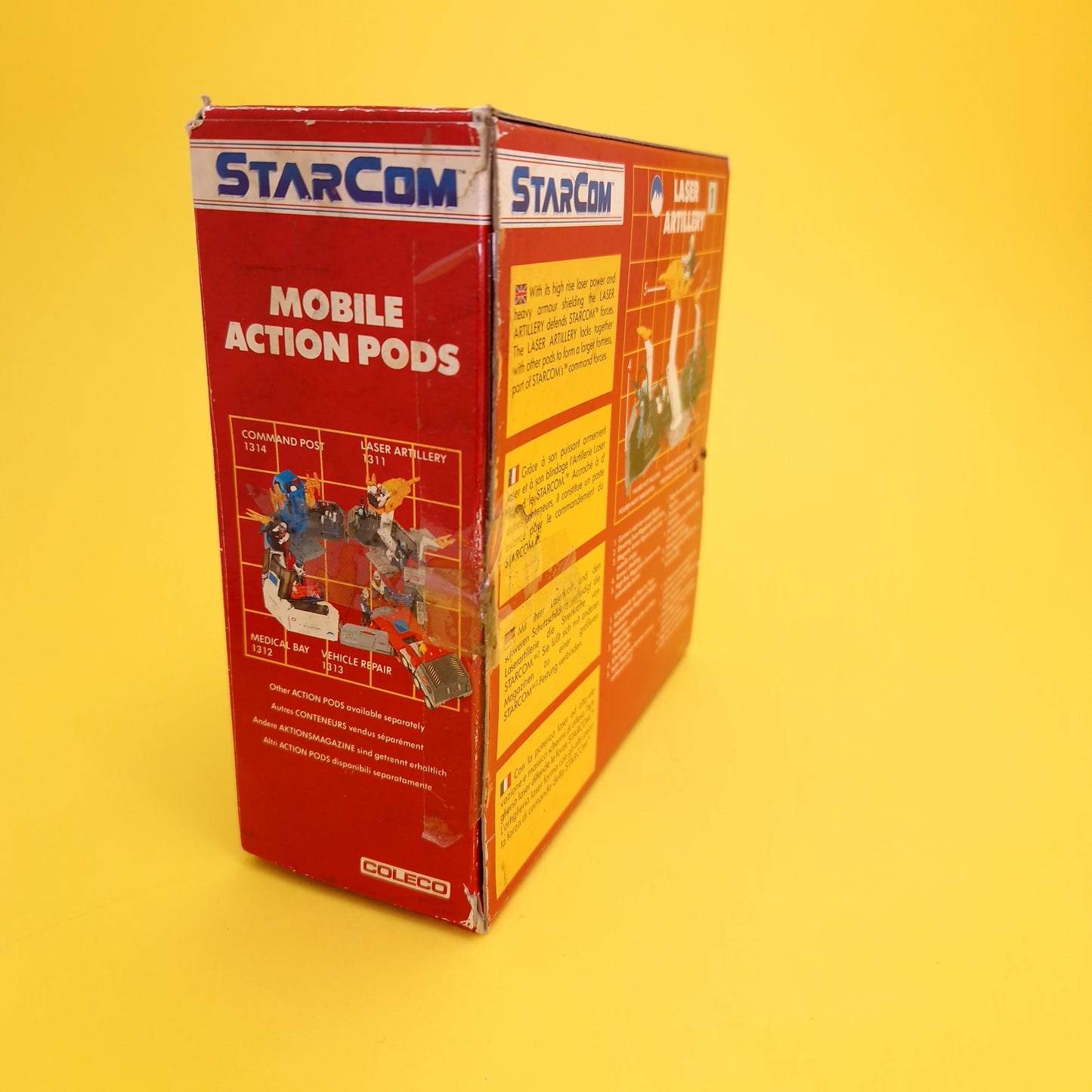 STARCOM ☆ LASER ARTILLERY Action Pod Vehicle ☆ 80's BOXED Loose Vintage Coleco Mattel