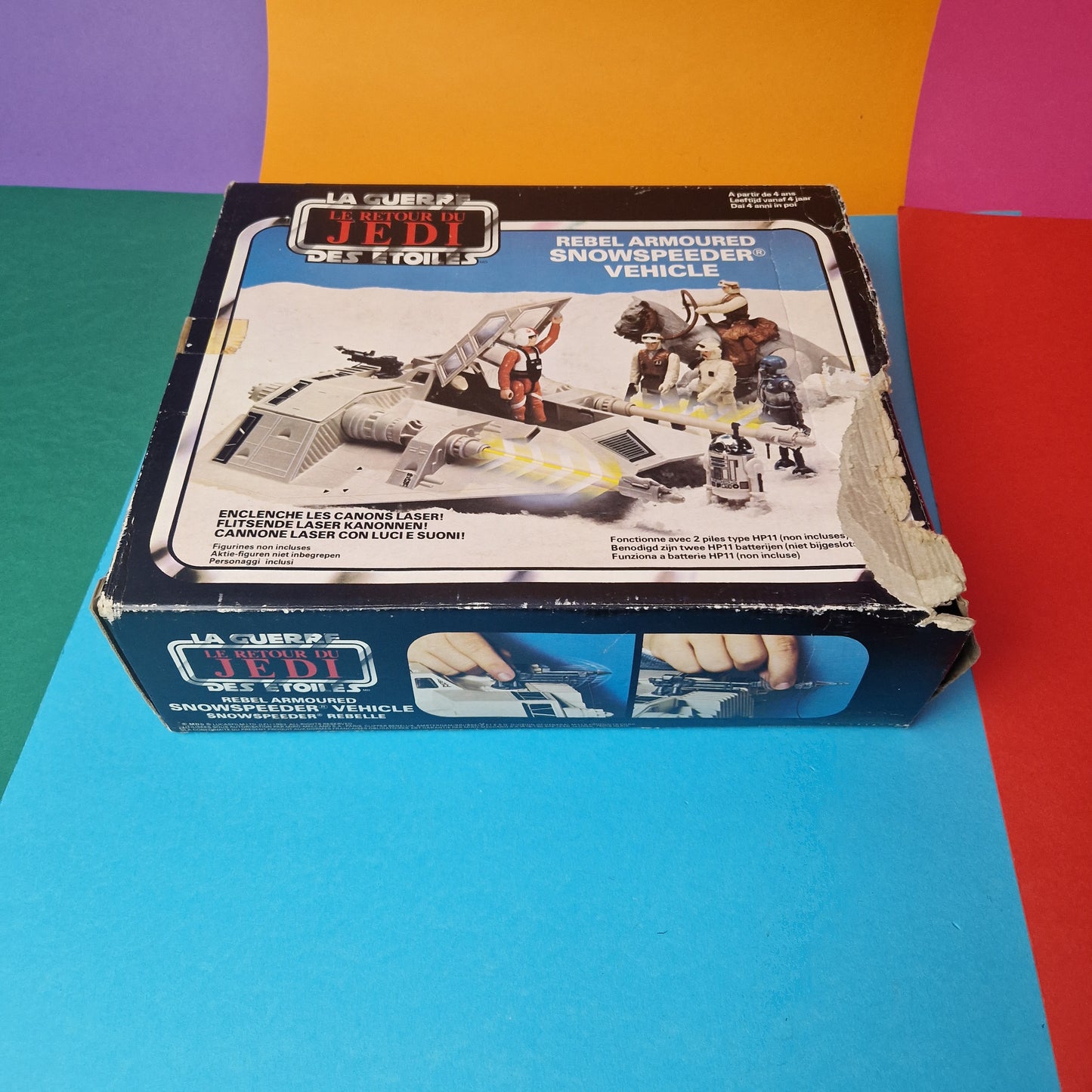 STAR WARS ☆ SNOWSPEEDER SHIP Vintage Action Figure Vehicle ☆ Original 80s Box ROTJ