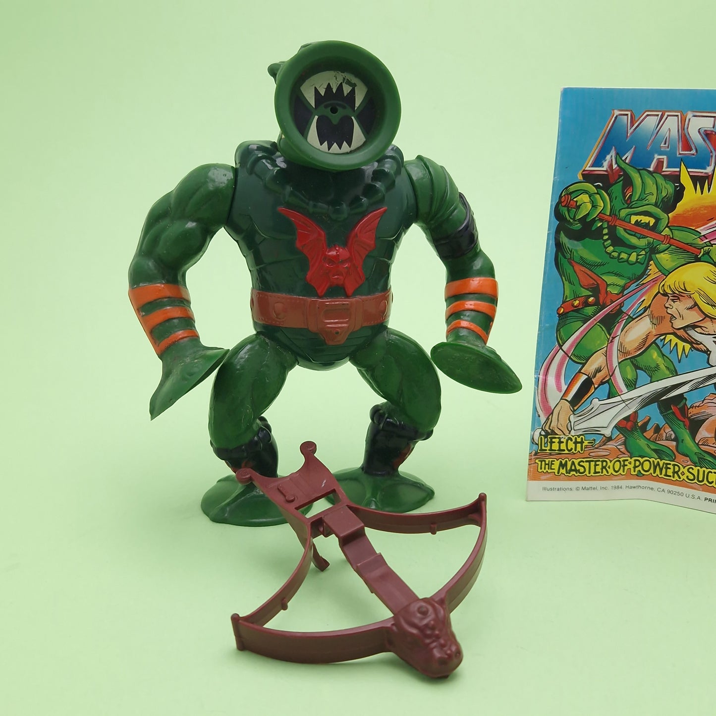 MASTERS OF THE UNIVERSE ☆ LEECH CROWSBOW Vintage Figure ☆ MOTU Loose 80s Mattel Original