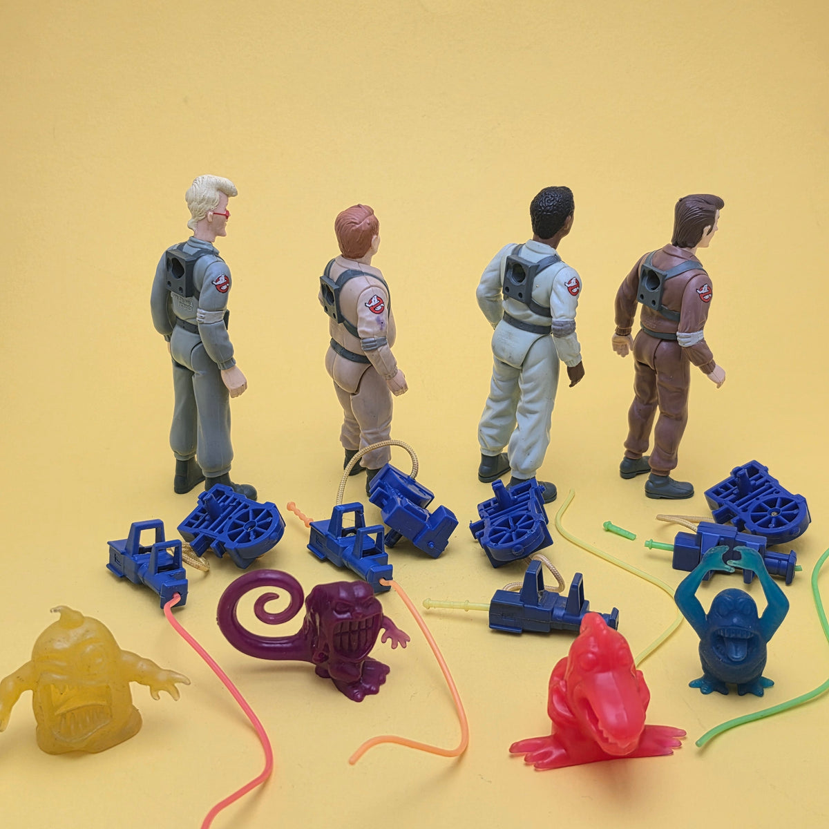GHOSTBUSTERS ☆ ORIGINAL SET OF 4 Vintage Figure ☆ Loose 80s Kenner Complete