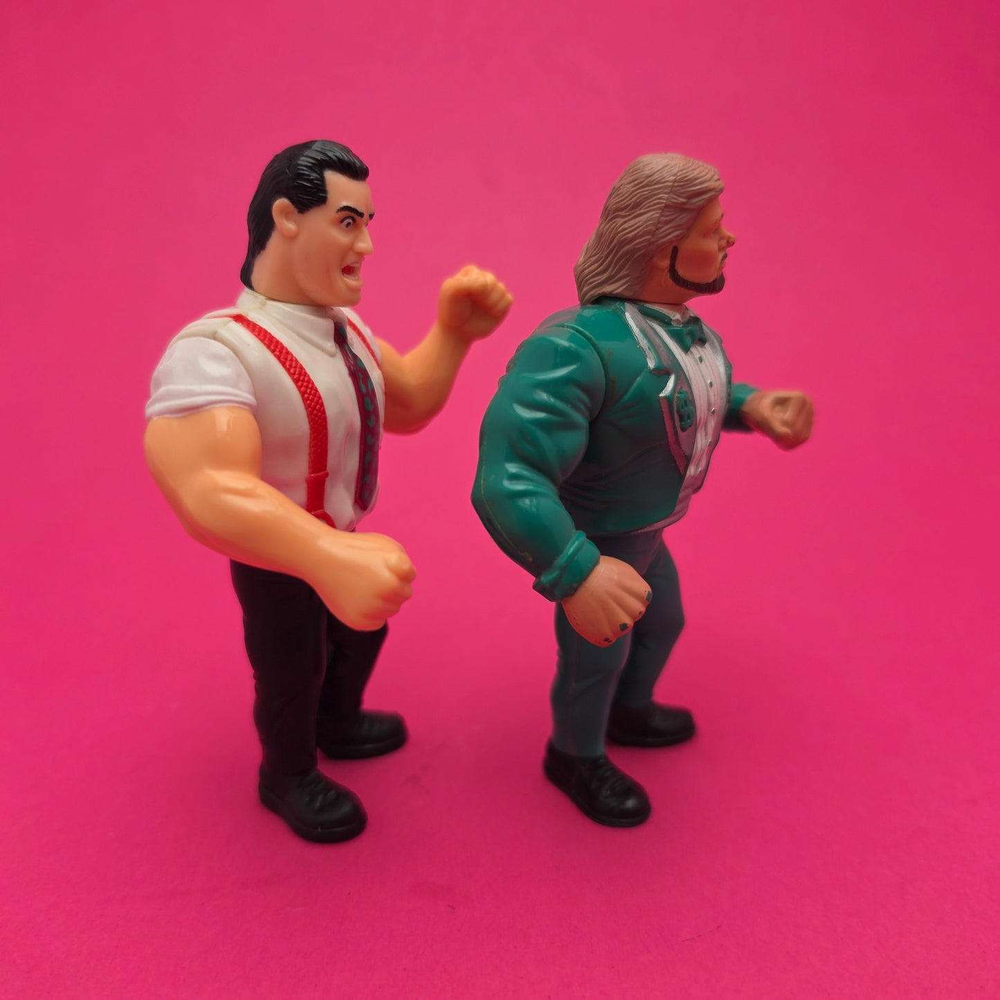 WWF HASBRO MILLION DOLLAR MAN & I.R.S MONEY INC Vintage Wrestling Figure ☆ Original 90s
