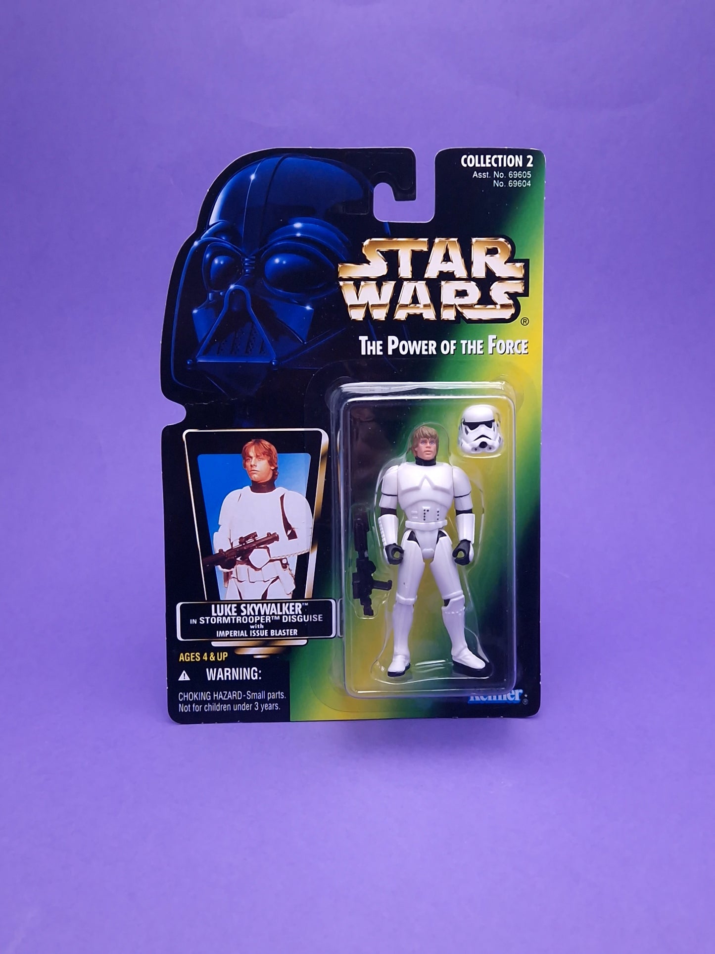 STAR WARS POTF ☆ STORM TROOPER LUKE SKYWALKER Figure ☆ Sealed Carded Kenner Power of the Force