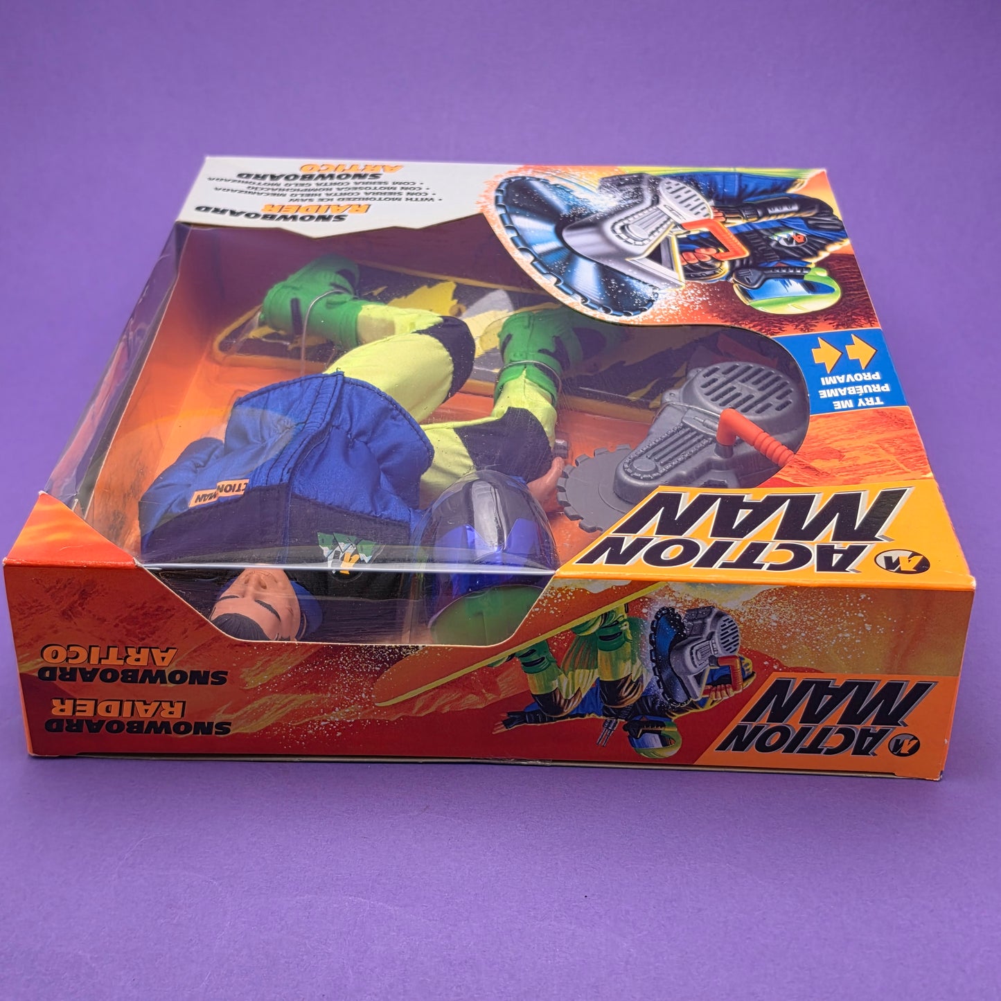 ACTION MAN ☆ SNOWBOARD RAIDER Figure Doll ☆ Vintage HASBRO SEALED BOXED 90's