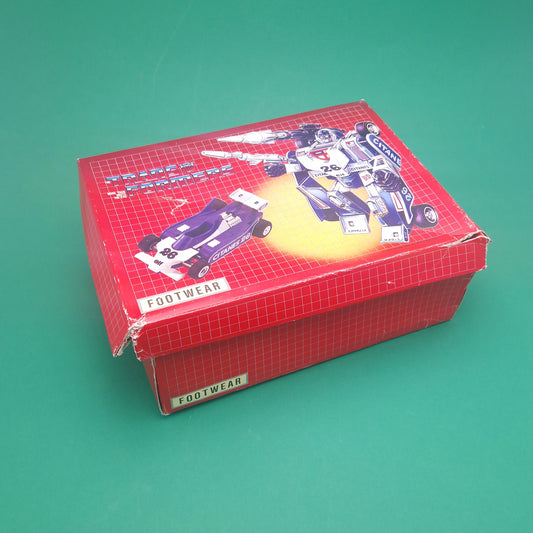 TRANSFORMERS G1 ☆ 1984 Shoe Box Mirage G1  Footwear TRANSBOOT ☆ Robot Vintage
