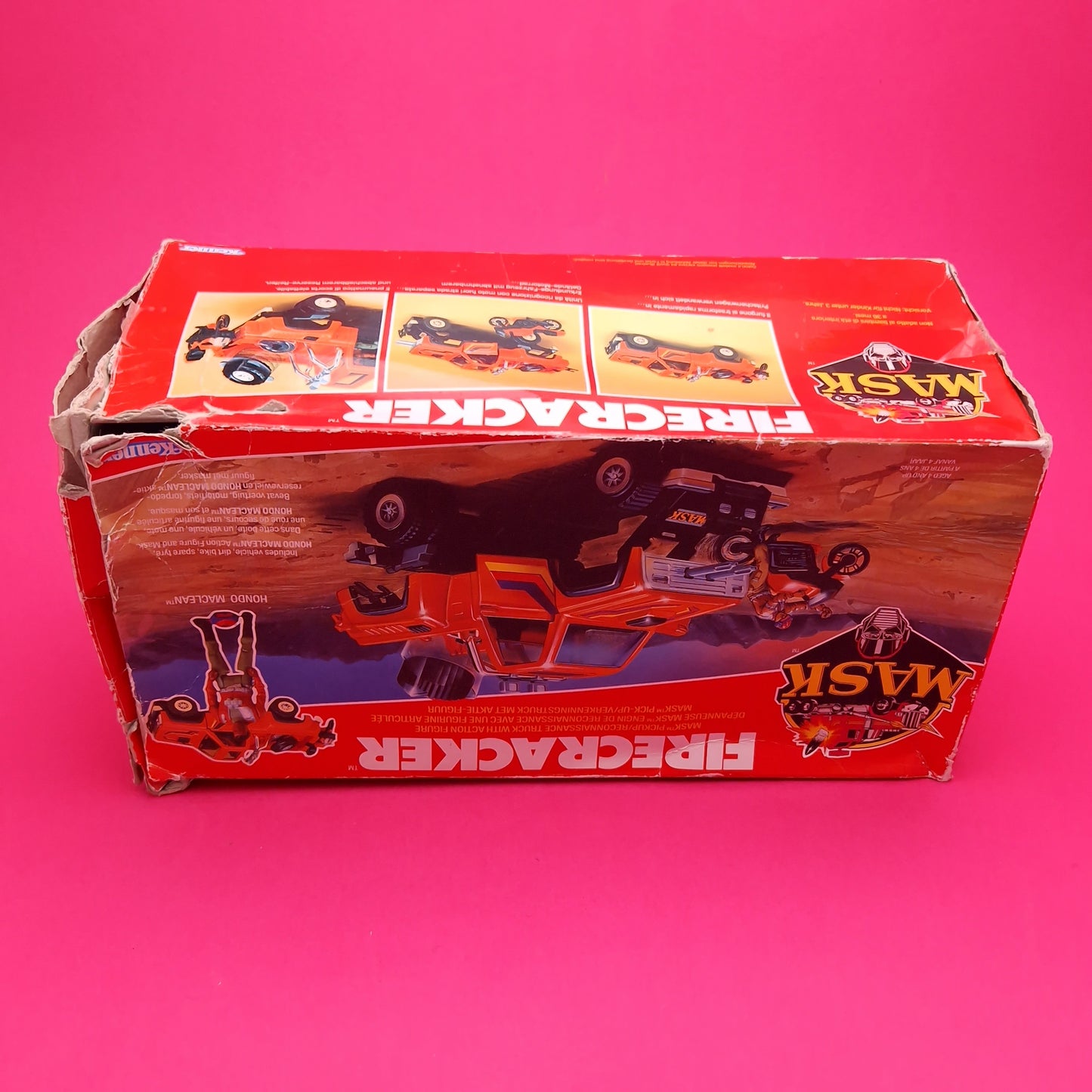 M.A.S.K ☆ FIRECRACKER HONDO MCLEAN Figure Vehicle ☆ BOXED Vintage Kenner 80s