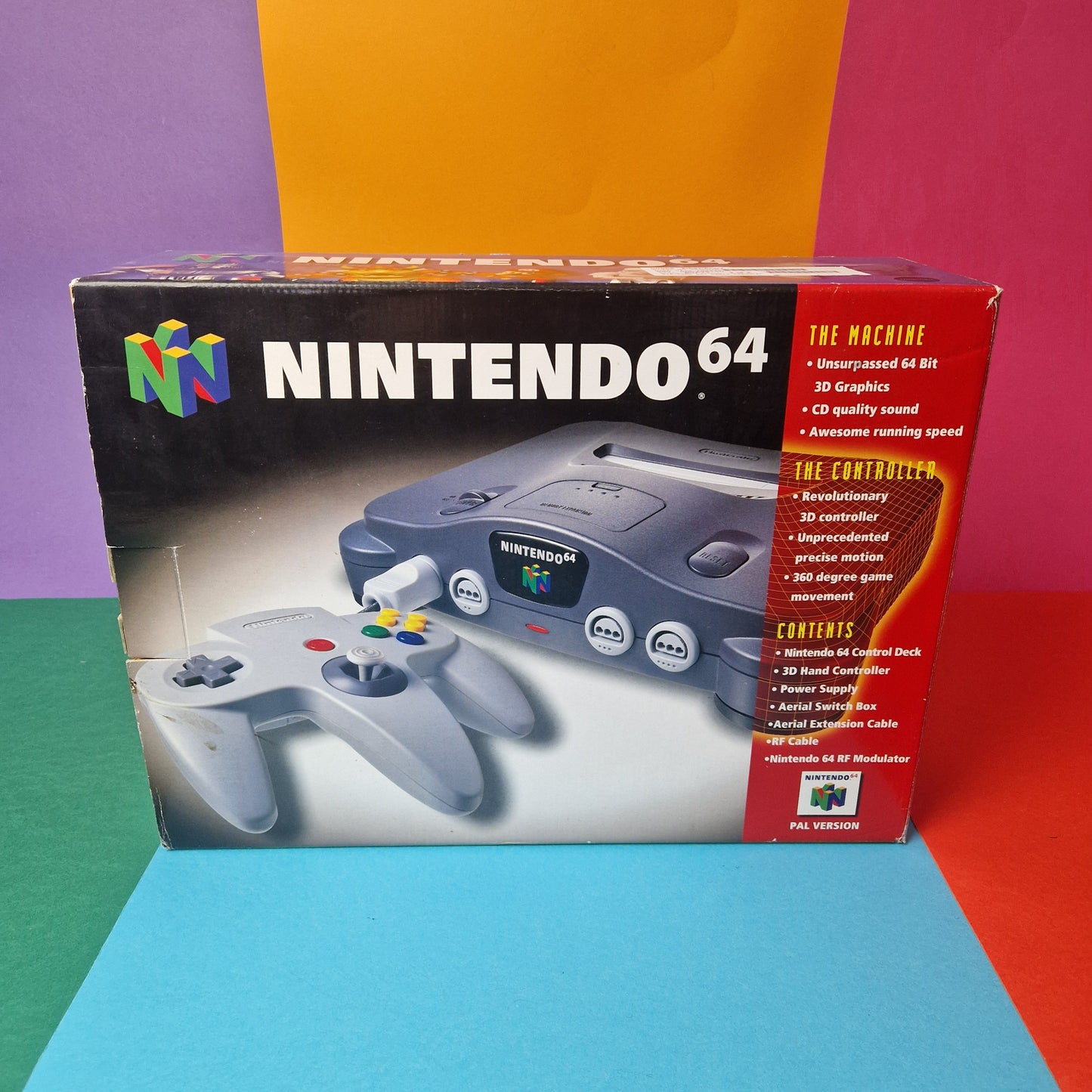 NINTENDO 64 ☆ N64 CONSOLE & CONTROLLER ☆ Retro Boxed Inner PAL