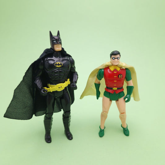 BATMAN 89☆ Vintage BATMAN & ROBIN DC SUPER HEROES Figure ☆ Original Toybiz 1989