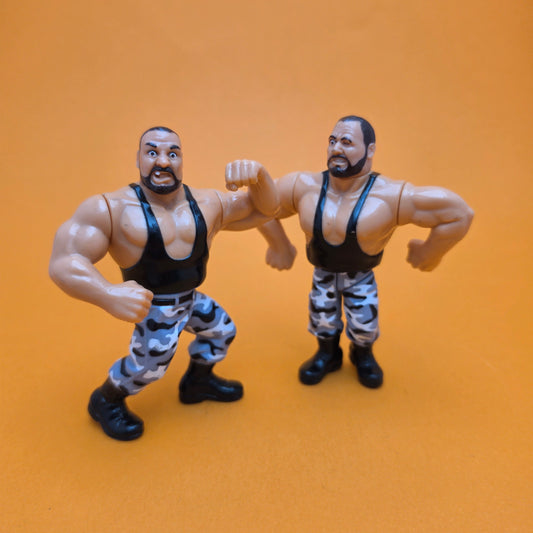 WWF HASBRO LUKE & BUTCH BUSHWACKERS Vintage Wrestling Figure ☆ Original 90s Series 2