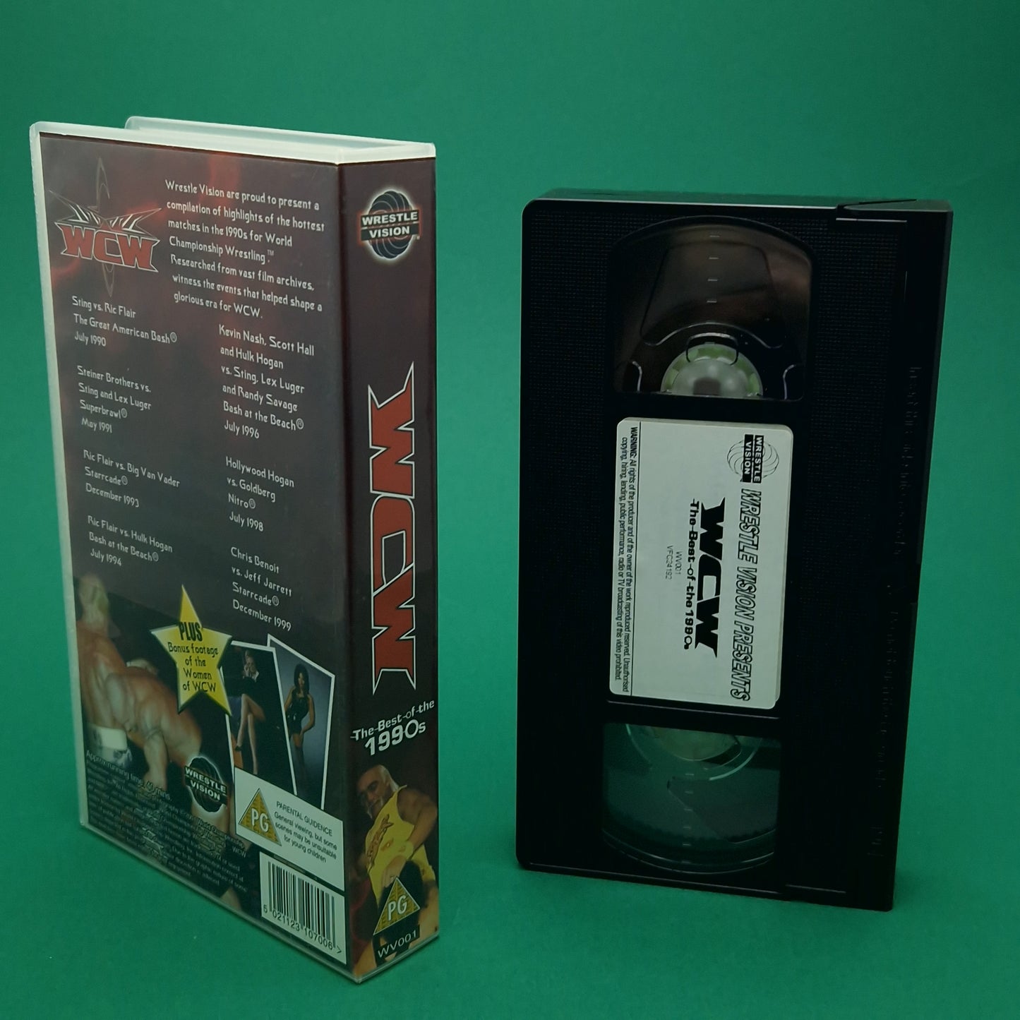 VHS Video ☆ WCW BEST OF THE 1990S DOC UK Tape Cassette ☆ Wrestle Vision Vintage PG