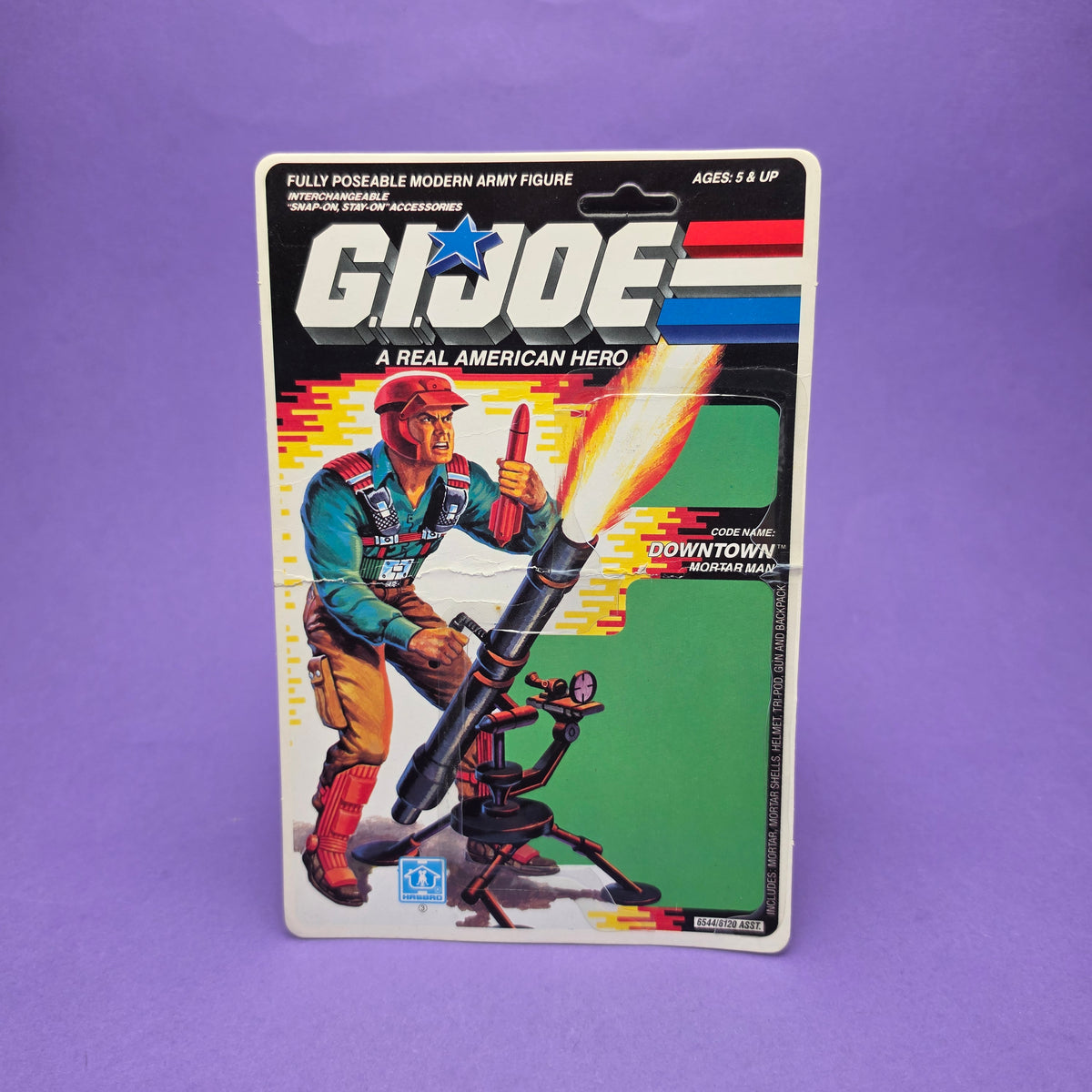G.I. JOE ☆ DOWNTOWN Figure Complete ☆ Action Force Hasbro 1989 Card