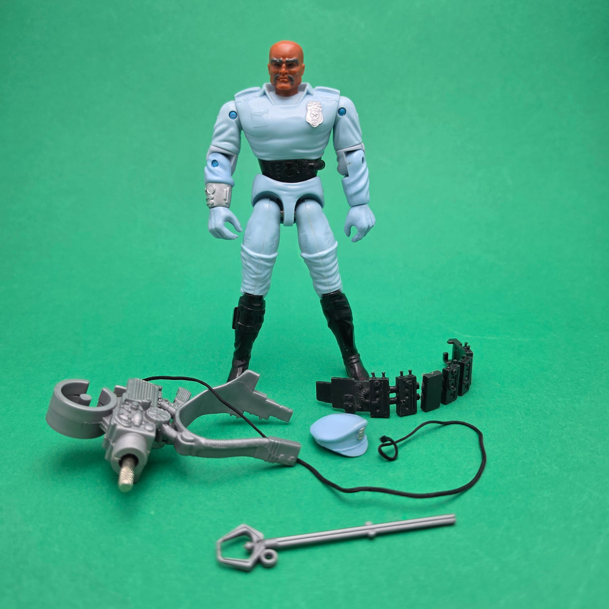 COPS N CROOKS ☆ TASER Vintage Action Figure ☆ Hasbro Loose 1988 Original