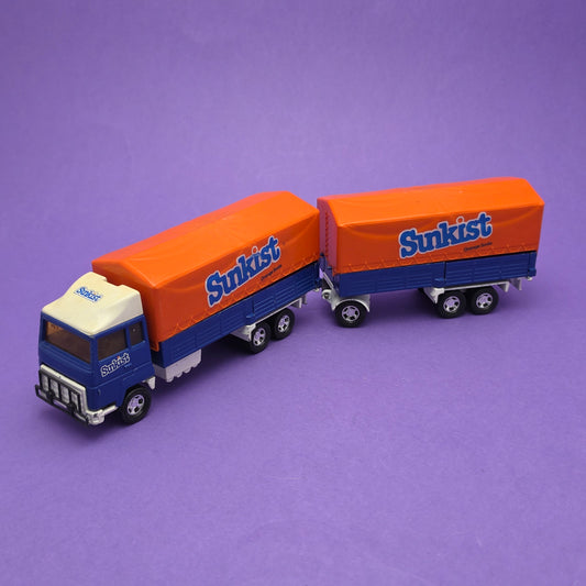 MATCHBOX ☆ SUPER KINGS K-21 FORD 'H' TRANSCONTINENTAL TRUCK SUNKIST 1979 Vehicle ☆ Diecast Car Vintage