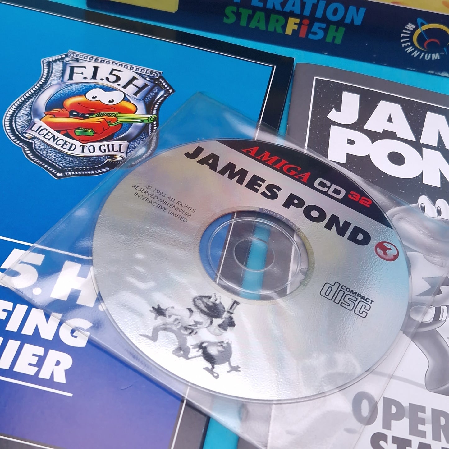 AMIGA CD32 ☆ JAMES POND 3 ☆ BIG BOX BOXED Vintage Retro Game Commodore 90s