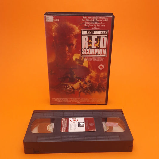 VHS Video ☆ RED SCORPION ☆ 80s Big Box Ex Rental Vintage 15