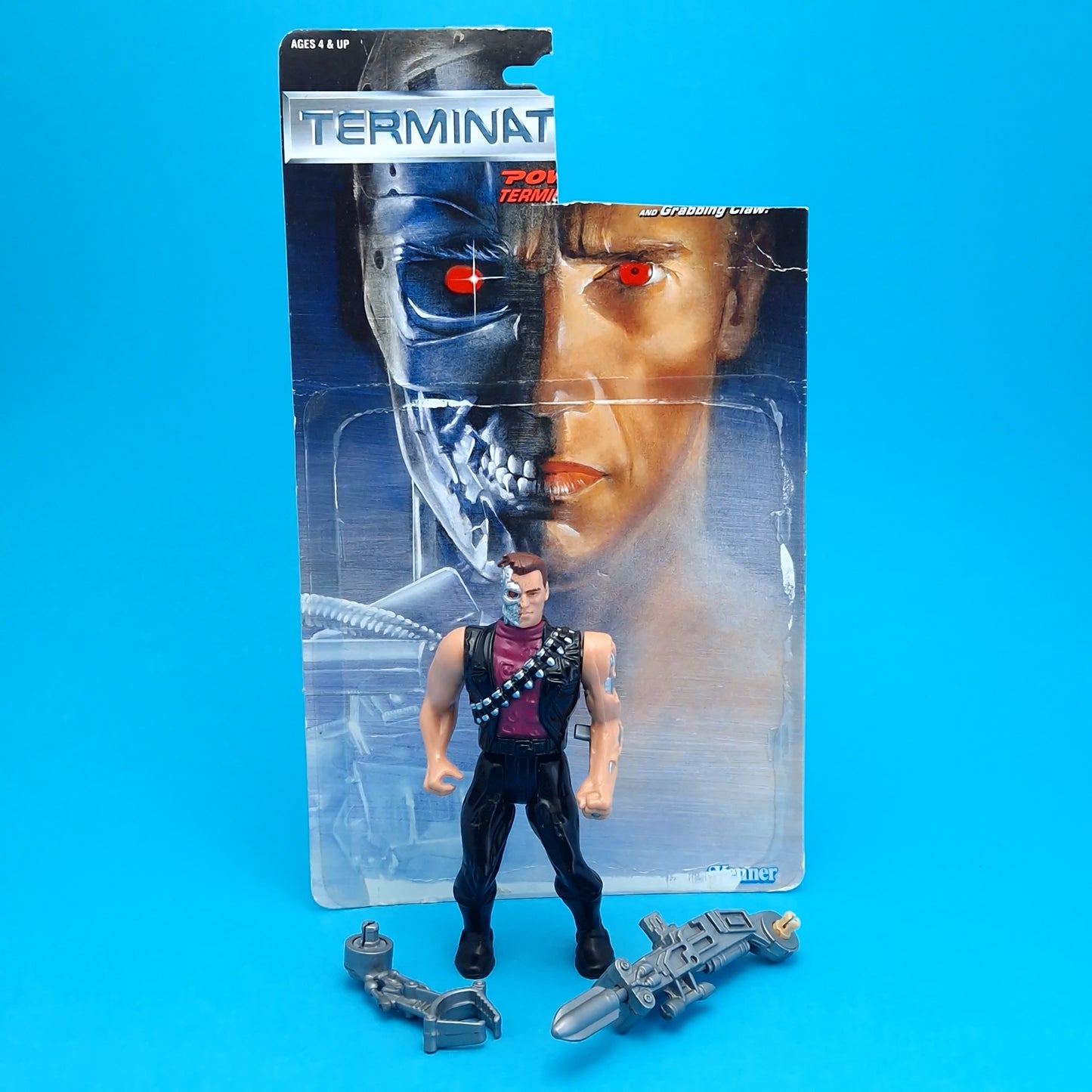 TERMINATOR 2 ☆ POWER ARM Action Figure Complete ☆ Vintage 90s Kenner Loose