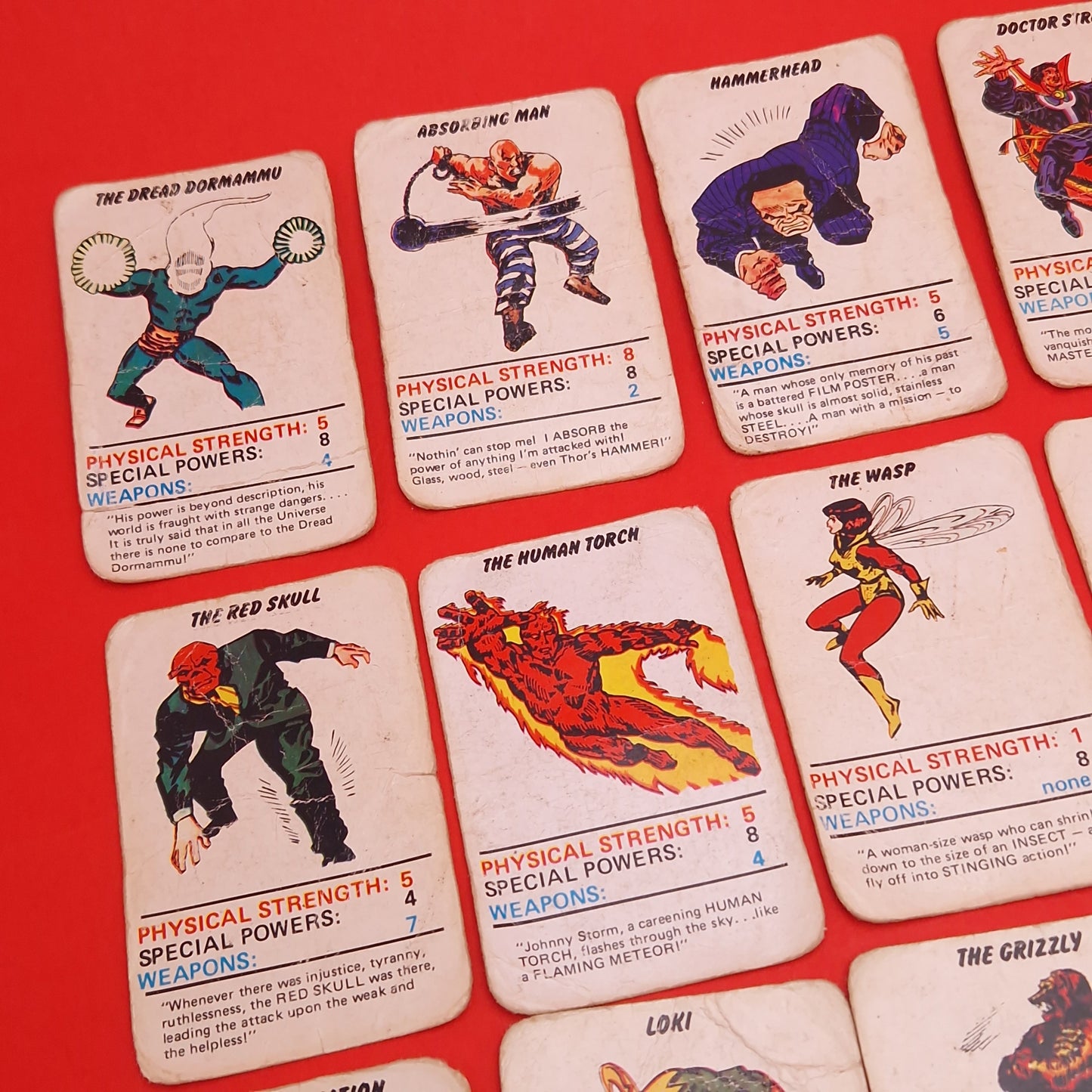 MARVEL SUPER HEROES ☆ 1977 TRUMP CARDS Jotastar ☆ Vintage Game