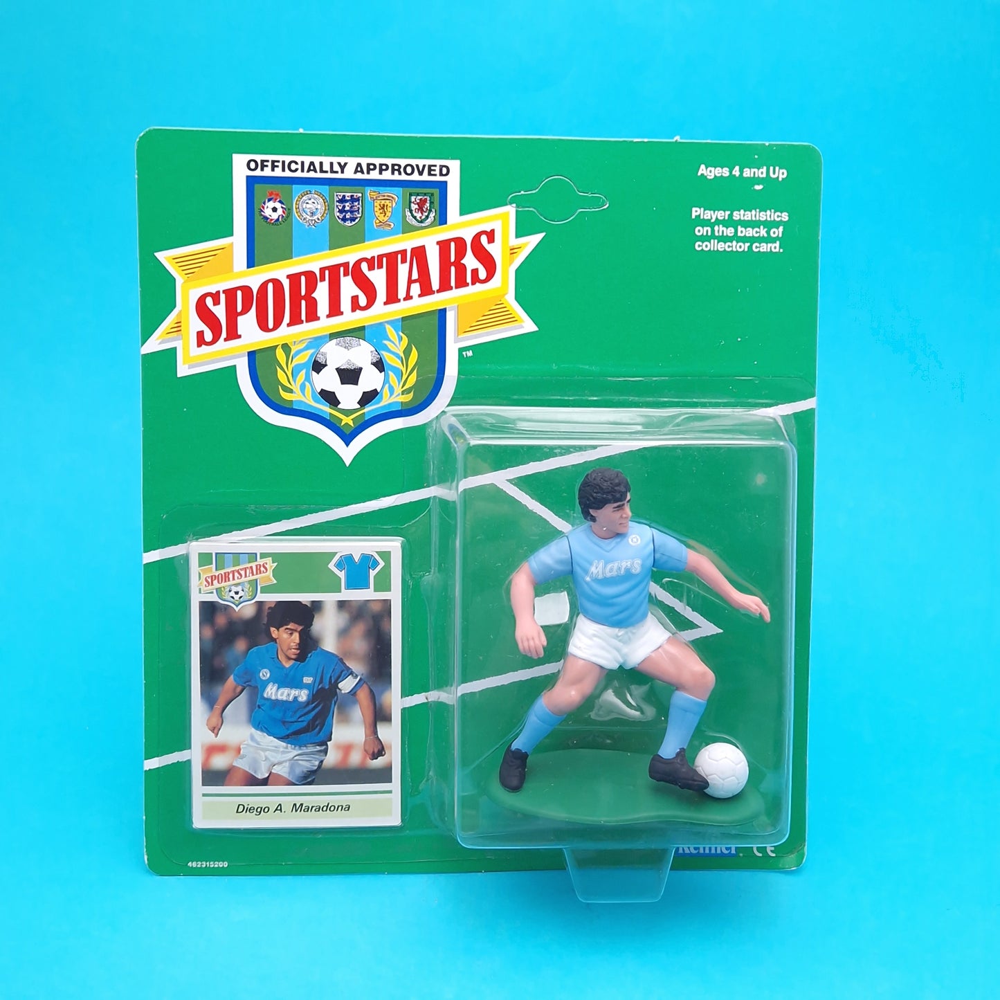 SPORTS STARS ☆ DIEGO A. MARADONA NAPOLI Figure ☆ Football Soccer Vintage Kenner SEALED MOC 1989 80s
