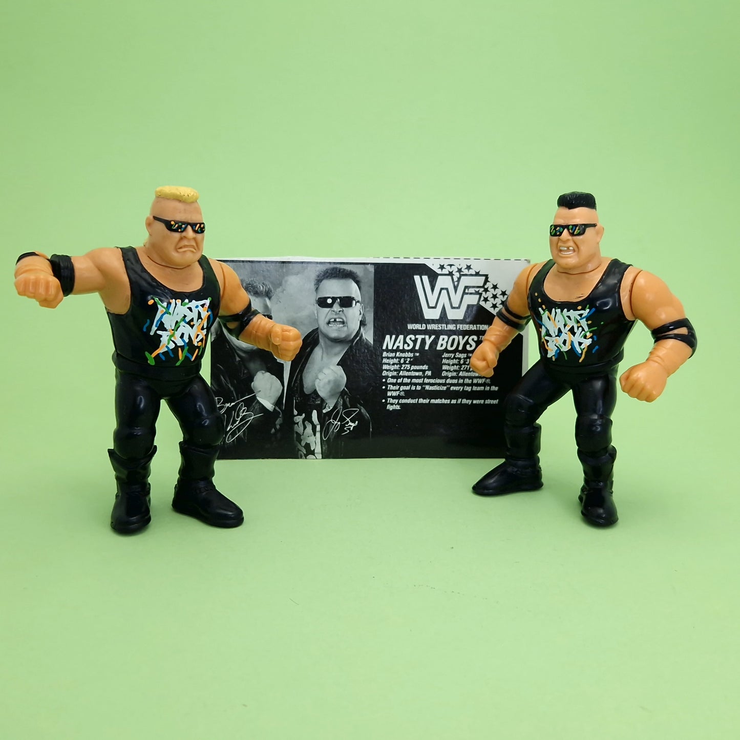 WWF HASBRO ☆ NASTY BOYS TAG Vintage Wrestling Figure ☆ Original 90s Series 5