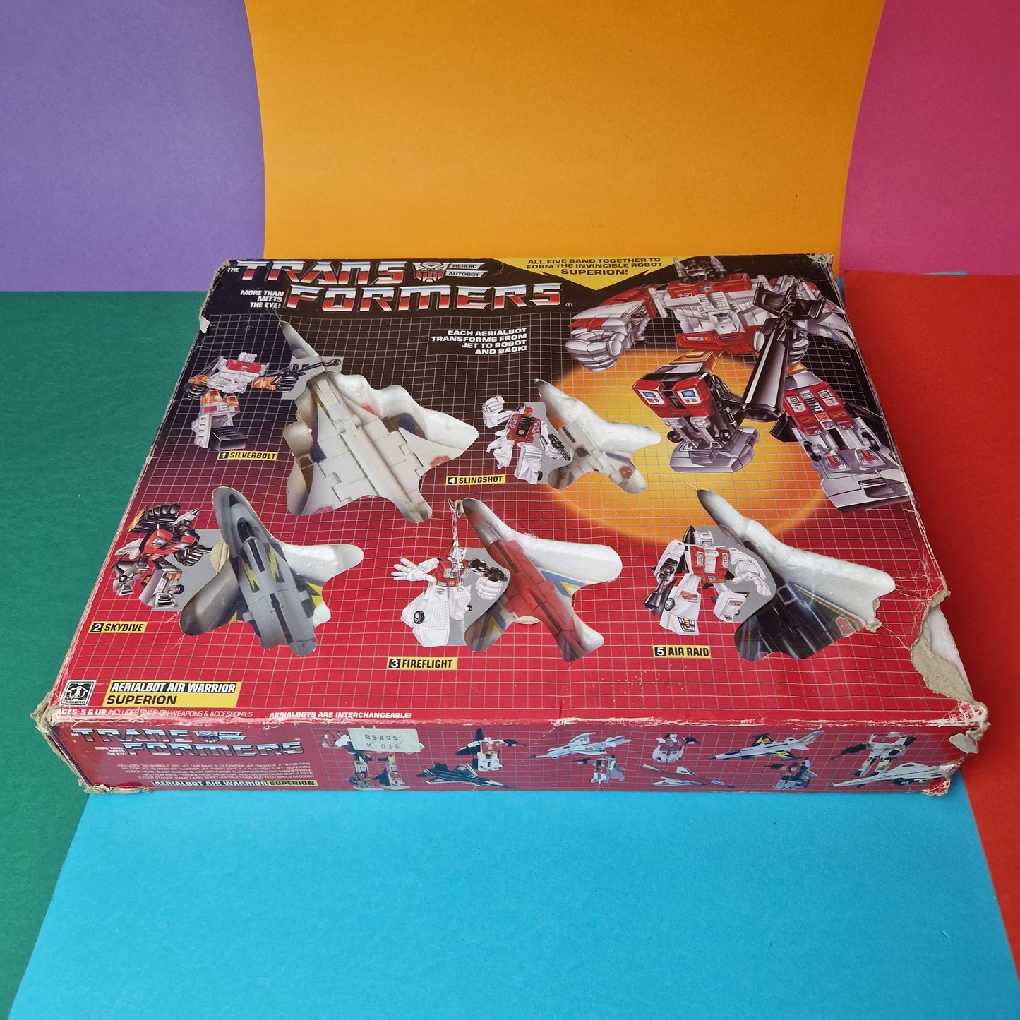 TRANSFORMERS G1 ☆ Combiners Aerialbots SUPERION Figure Near Complete ☆ Robot Vintage Original BOXED