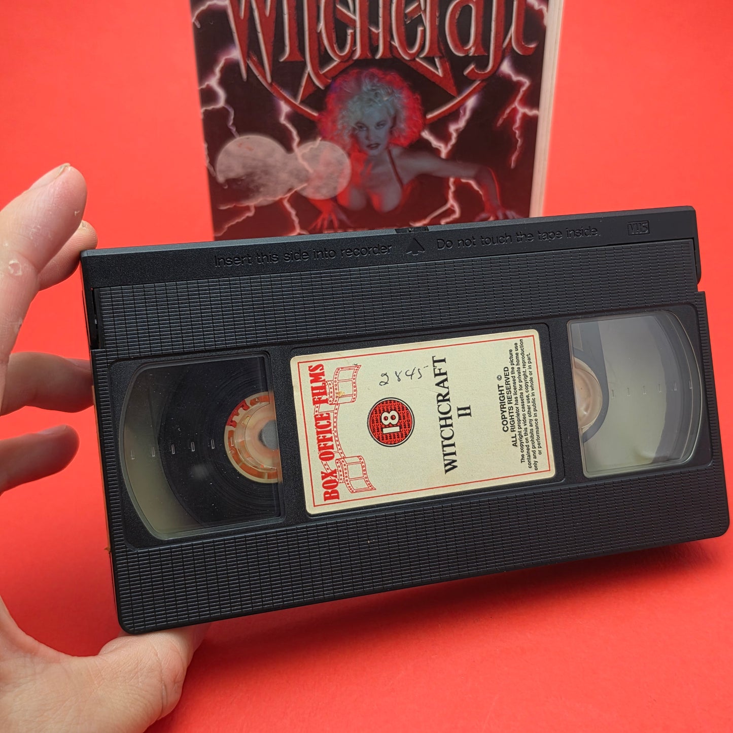 VHS Video ☆ WITCHCRAFT PART 2 THE TEMPTRESS 1989 ☆ 18 Cert Vintage Ex Rental Big Box