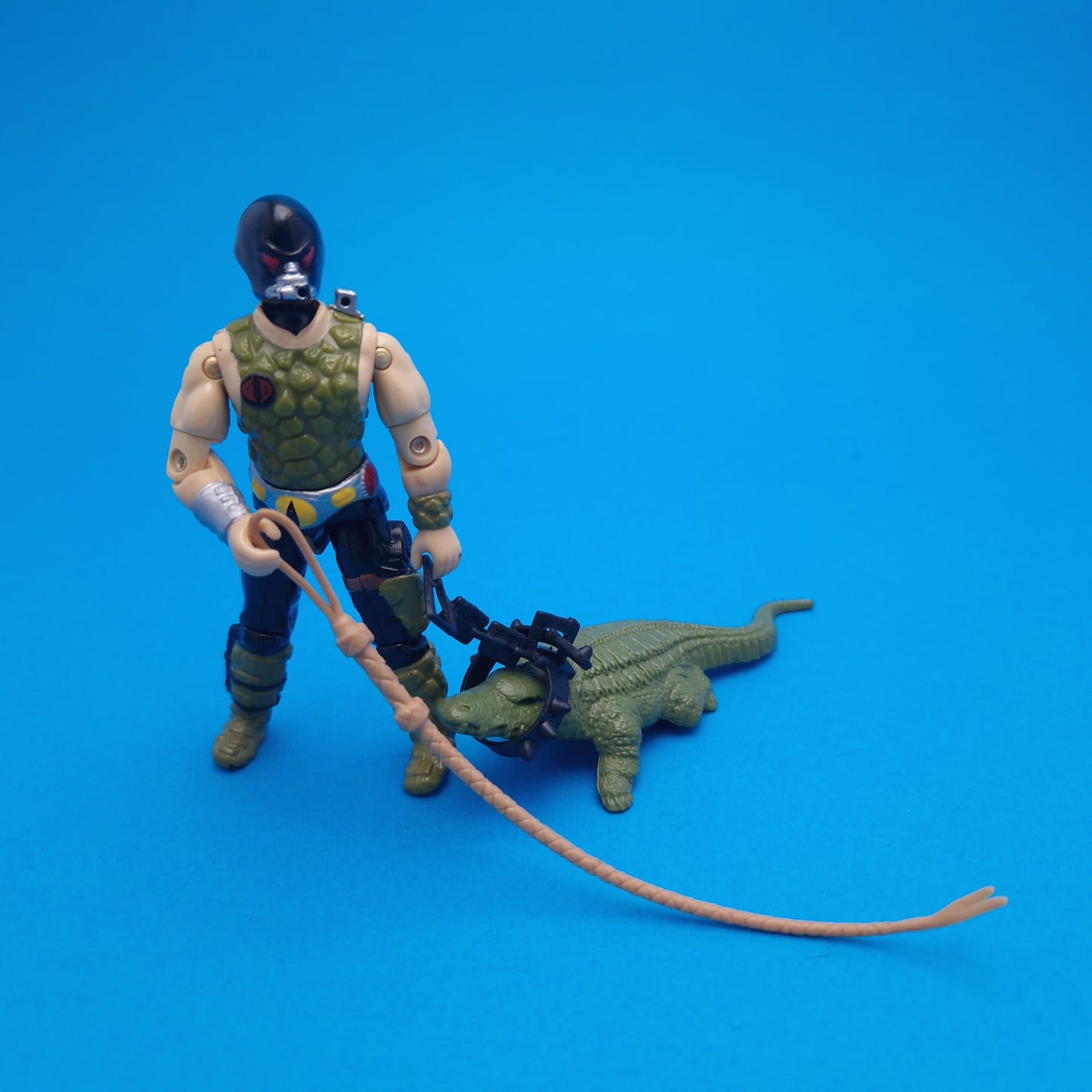 G.I.JOE ☆ CROC MASTER Figure ☆ Vintage ACTION FORCE Hasbro 1987