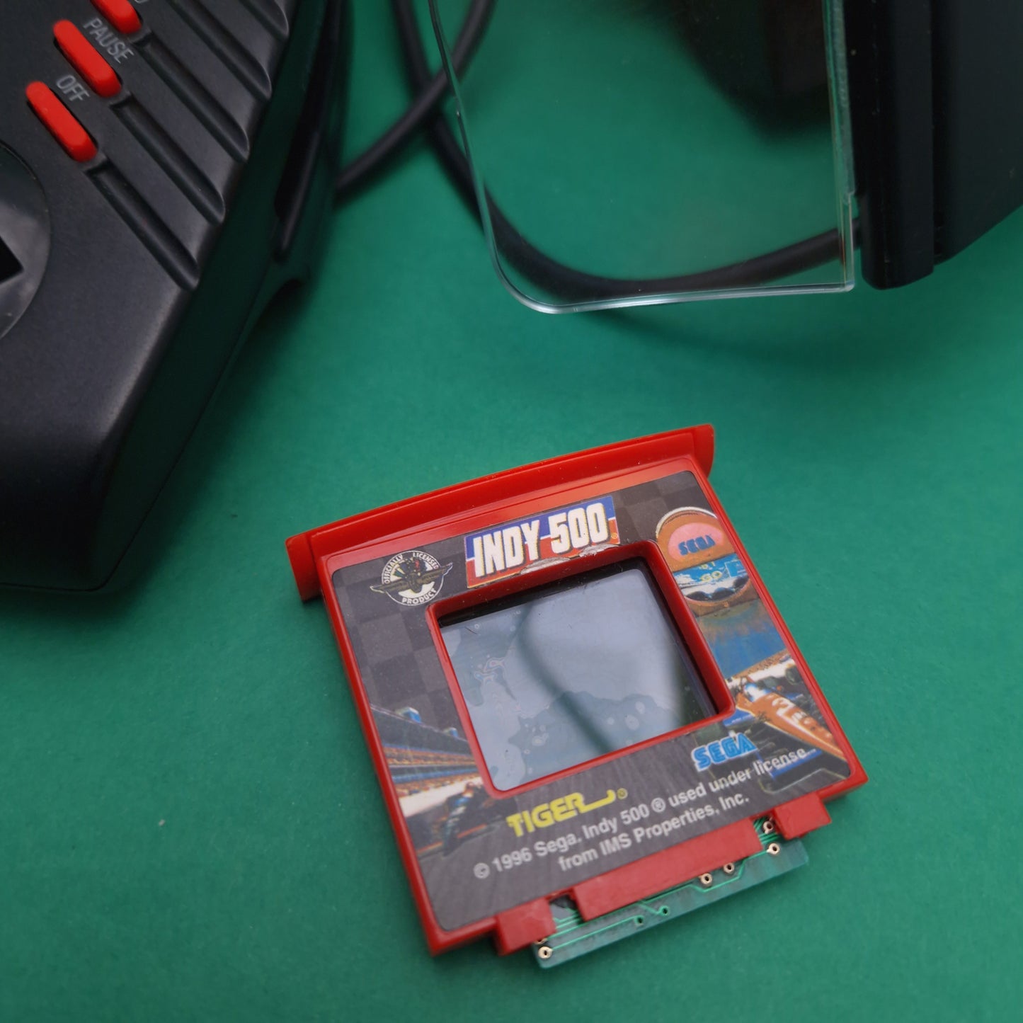 R-ZONE ☆ INDY 500 Headset Handheld LCD Game TIGER Vintage ☆ Loose Sega