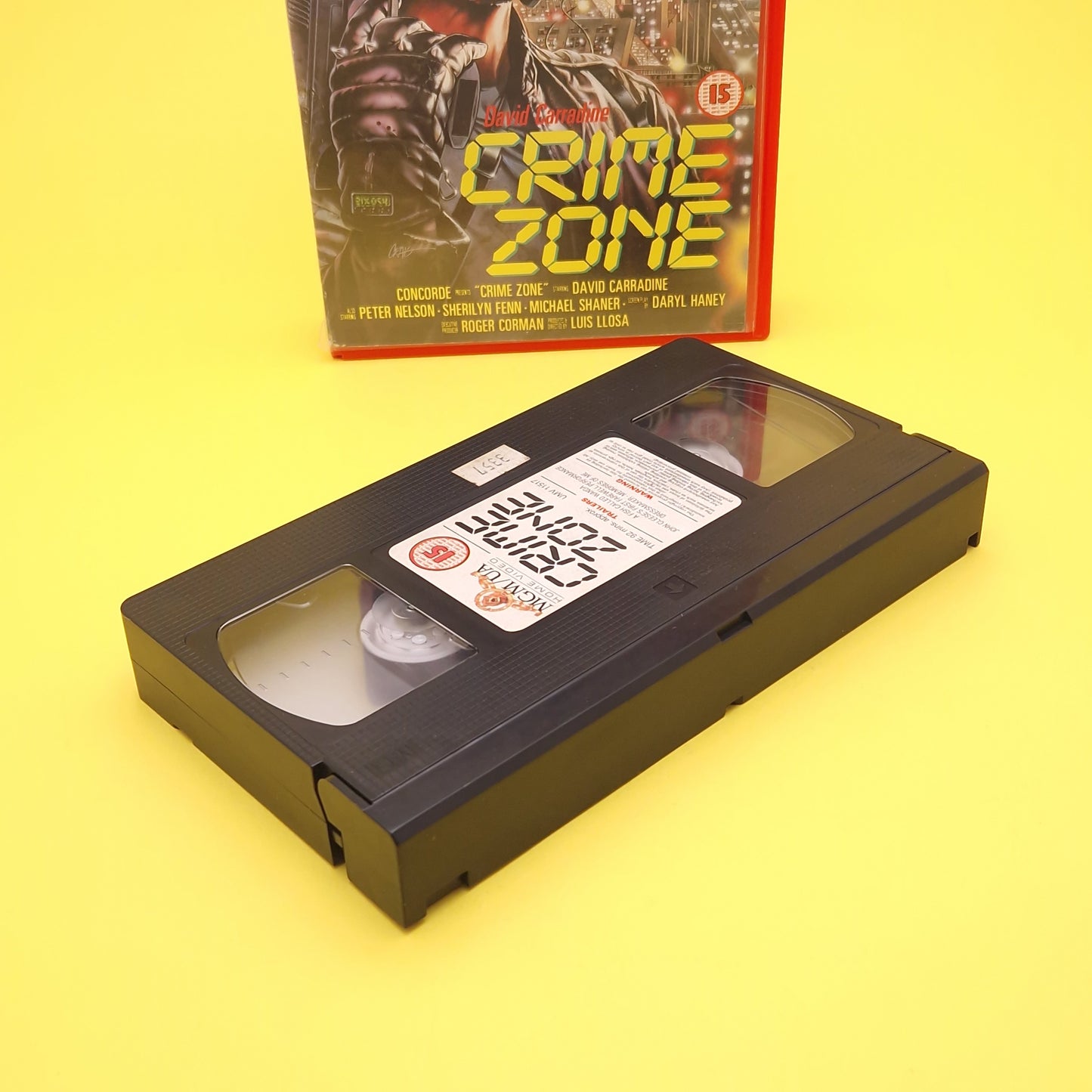 VHS Video ☆ CRIME ZONE ☆ 80s Big Box Ex Rental Horror 15 Vintage