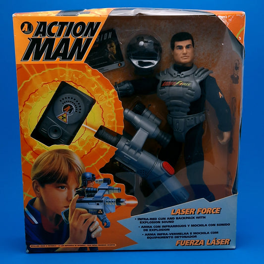 ACTION MAN ☆ LASER FORCE Figure Doll ☆ Vintage HASBRO Box SEALED Boxed 90's