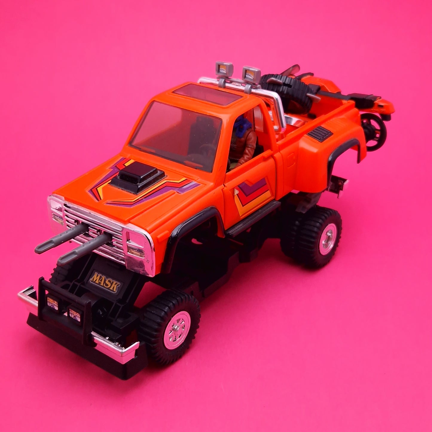 M.A.S.K ☆ FIRECRACKER HONDO MCLEAN Figure Vehicle ☆ BOXED Vintage Kenner 80s