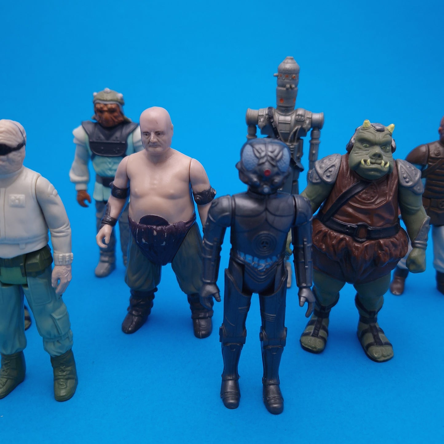 STAR WARS VINTAGE ☆ 9x BUNDLE JABBAS Palace Figures ☆ Kenner 80s ROTJ