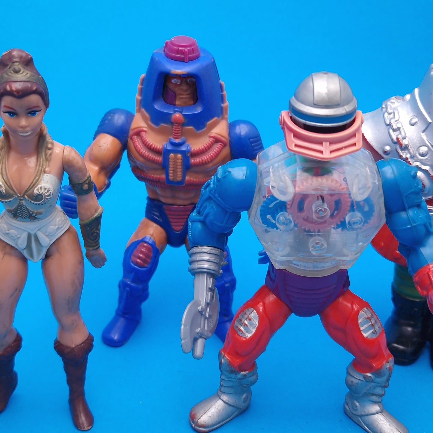 MASTERS OF THE UNIVERSE ☆ Bundle TEELA MANEFACES RAM-MAN ROBOTO Vintage Figure ☆ MOTU Loose 80s Mattel
