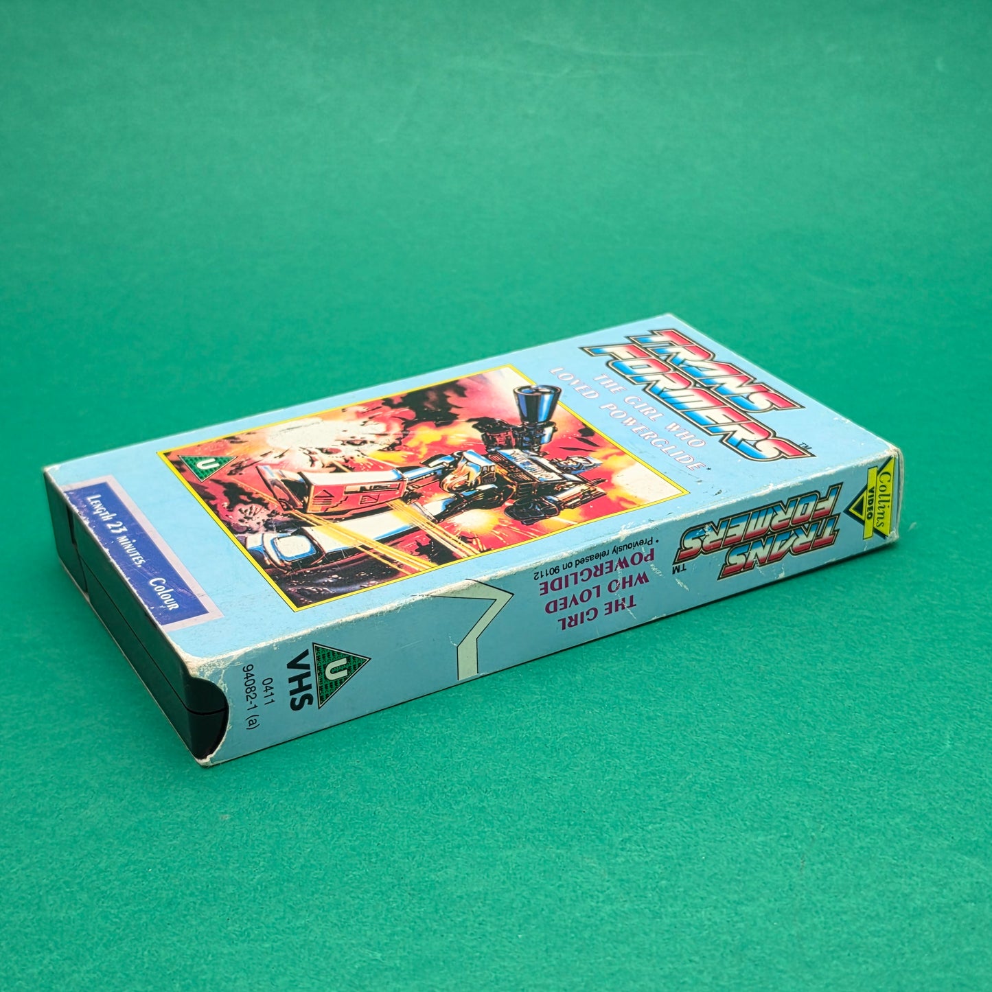 VHS Video ☆ TRANSFORMERS THE GIRL WHO LOVED POWERGLIDE ☆ U Cert Vintage Tape