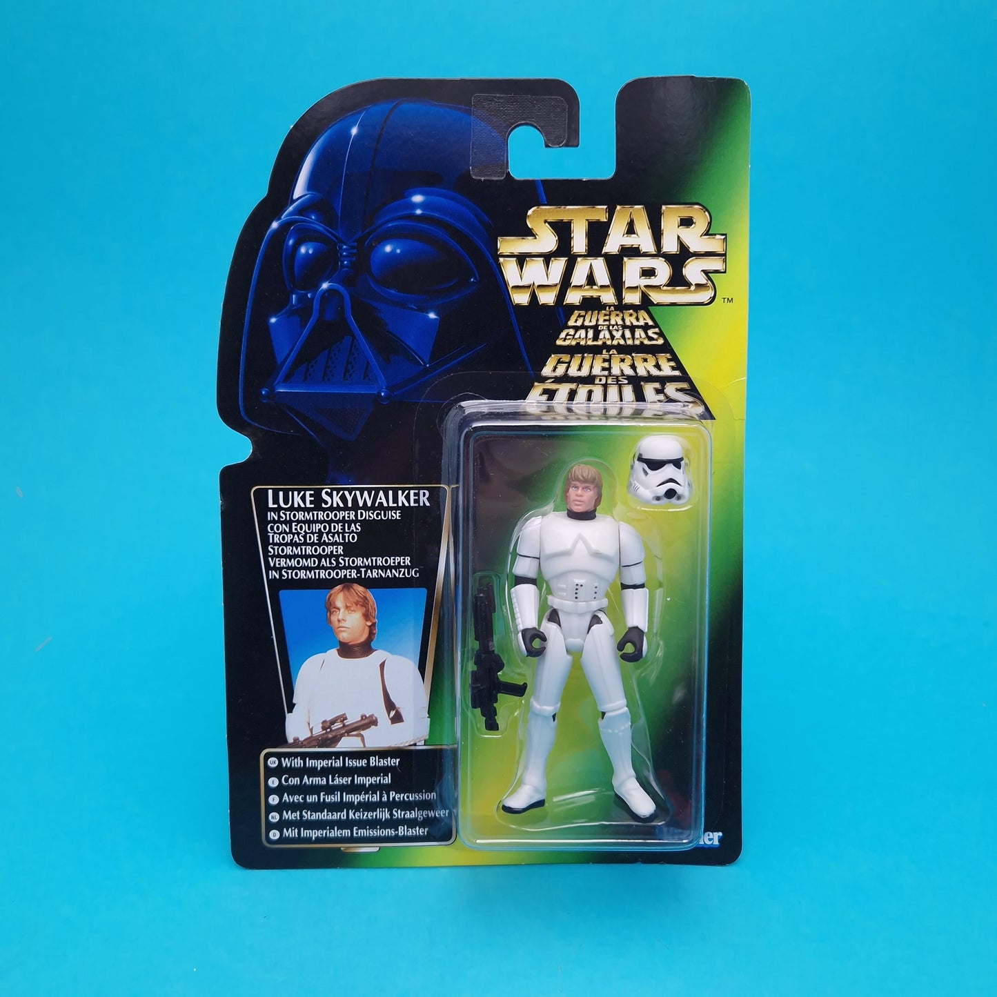 STAR WARS POTF ☆ STORM TROOPER LUKE SKYWALKER Figure ☆ Sealed Carded Kenner Power of the Force