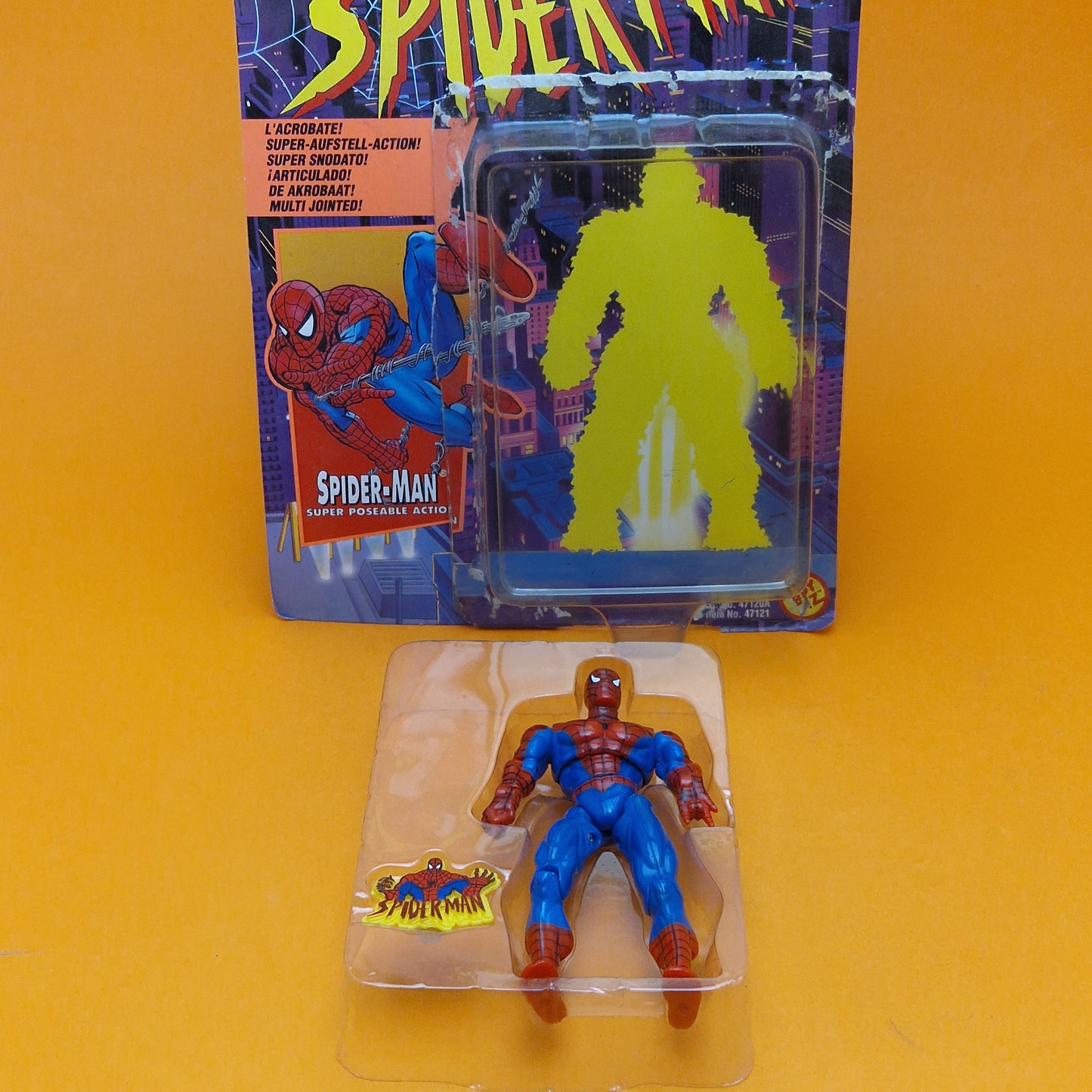 SPIDER-MAN ANIMATED SERIES ☆ SUPER POSEABLE Action Figure ☆ Marvel Toybiz 90s Vintage
