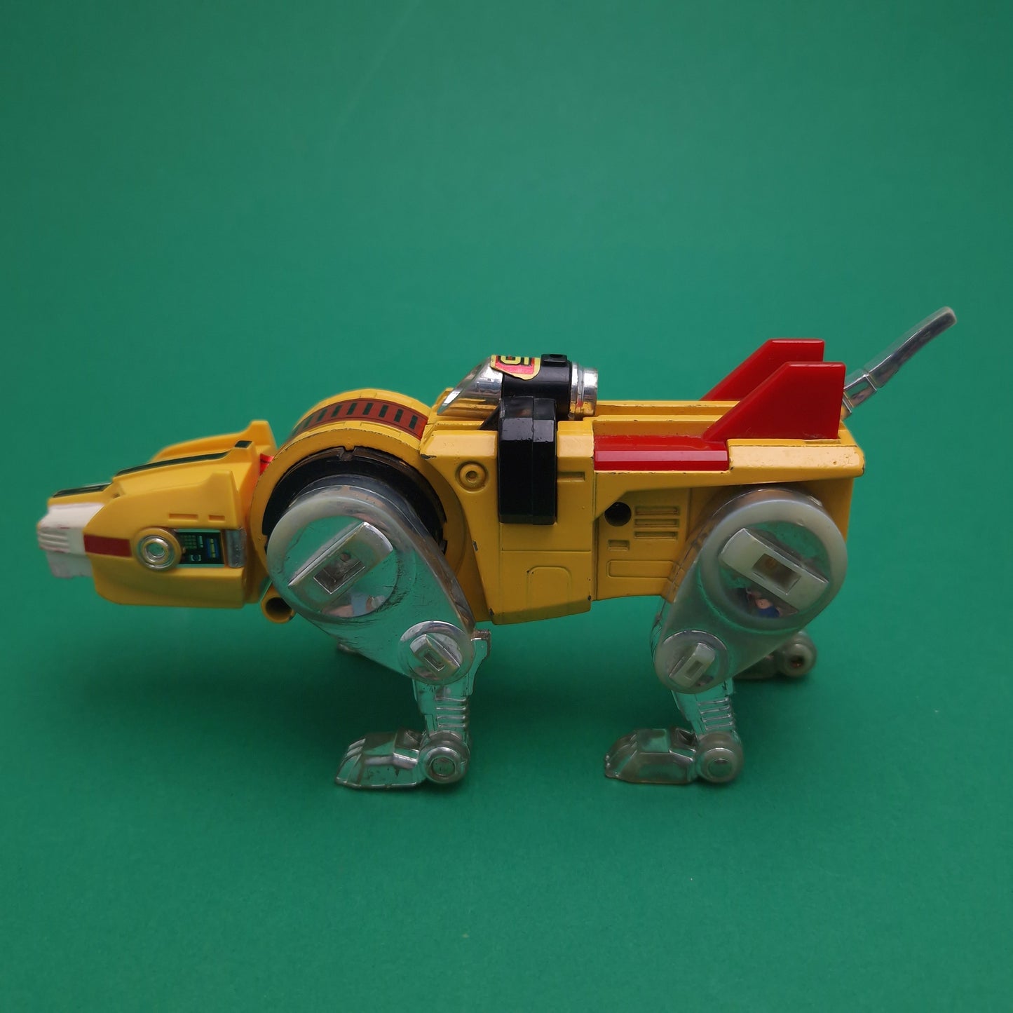 VOLTRON ☆ YELLOW & BLUE LION Action Figure Robot ☆ Vintage Original 80s Matchbox Loose