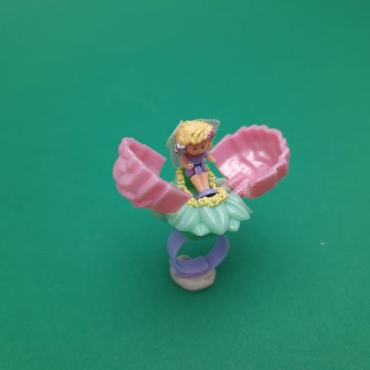 POLLY POCKET ☆ SECRET ROSE FAIRY RING Vintage Figure ☆ Original 1993