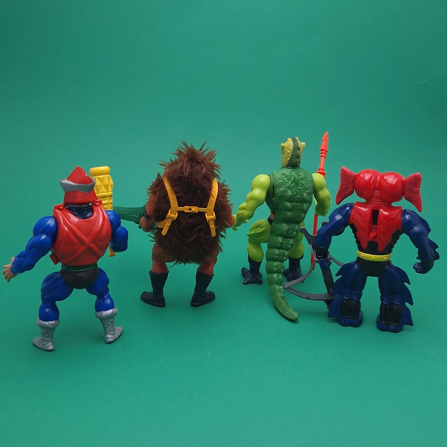 MASTERS OF THE UNIVERSE ☆ Bundle WHIPLASH GRIZZLOR MEKANECK MANTENNA Vintage Figure ☆ MOTU Loose 80s Mattel Original