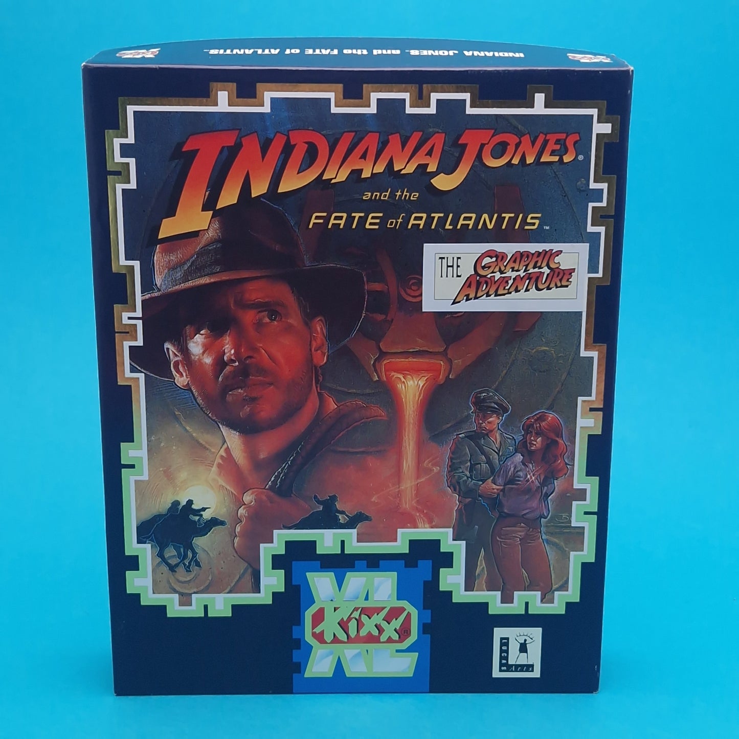 AMIGA ☆ INDIANA JONES & THE FATE OF ATLANTIS ☆ BOXED Kiss XL Vintage Retro Game Commodore